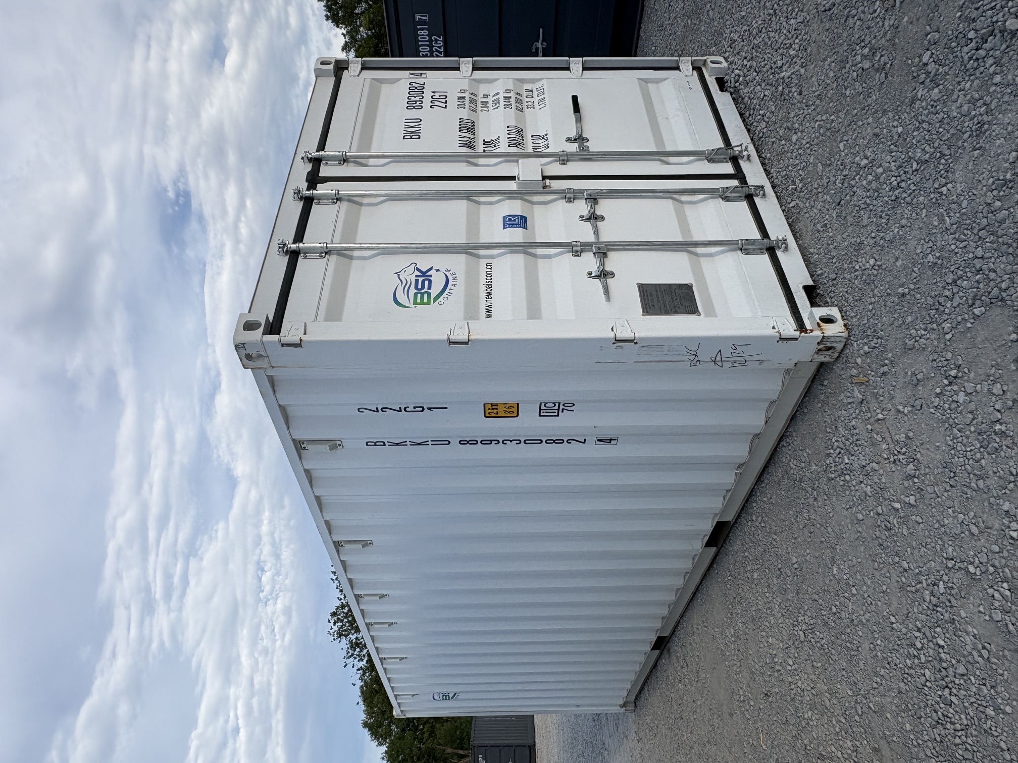 Front corner view of the product