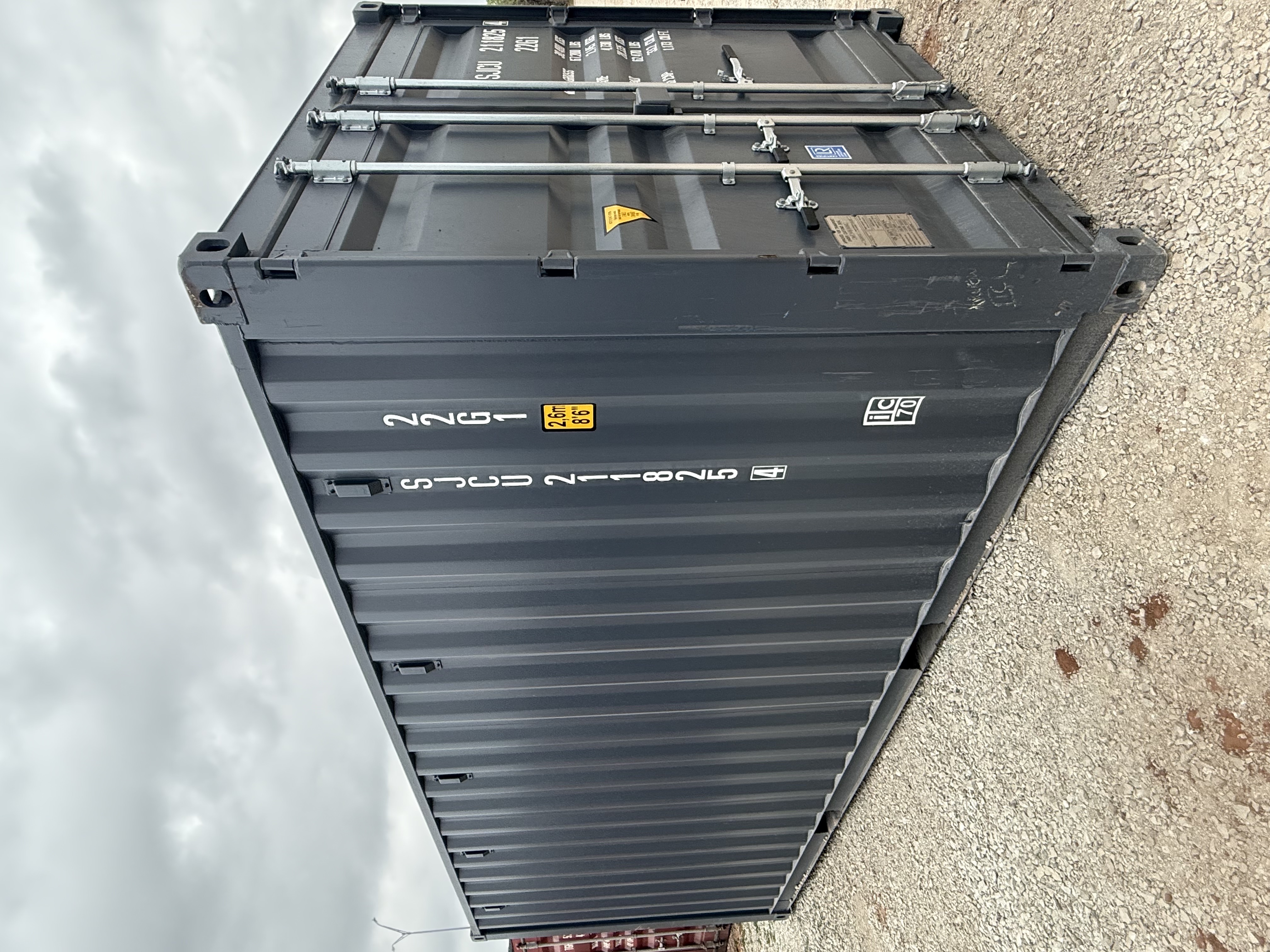 Rear corner view of the product