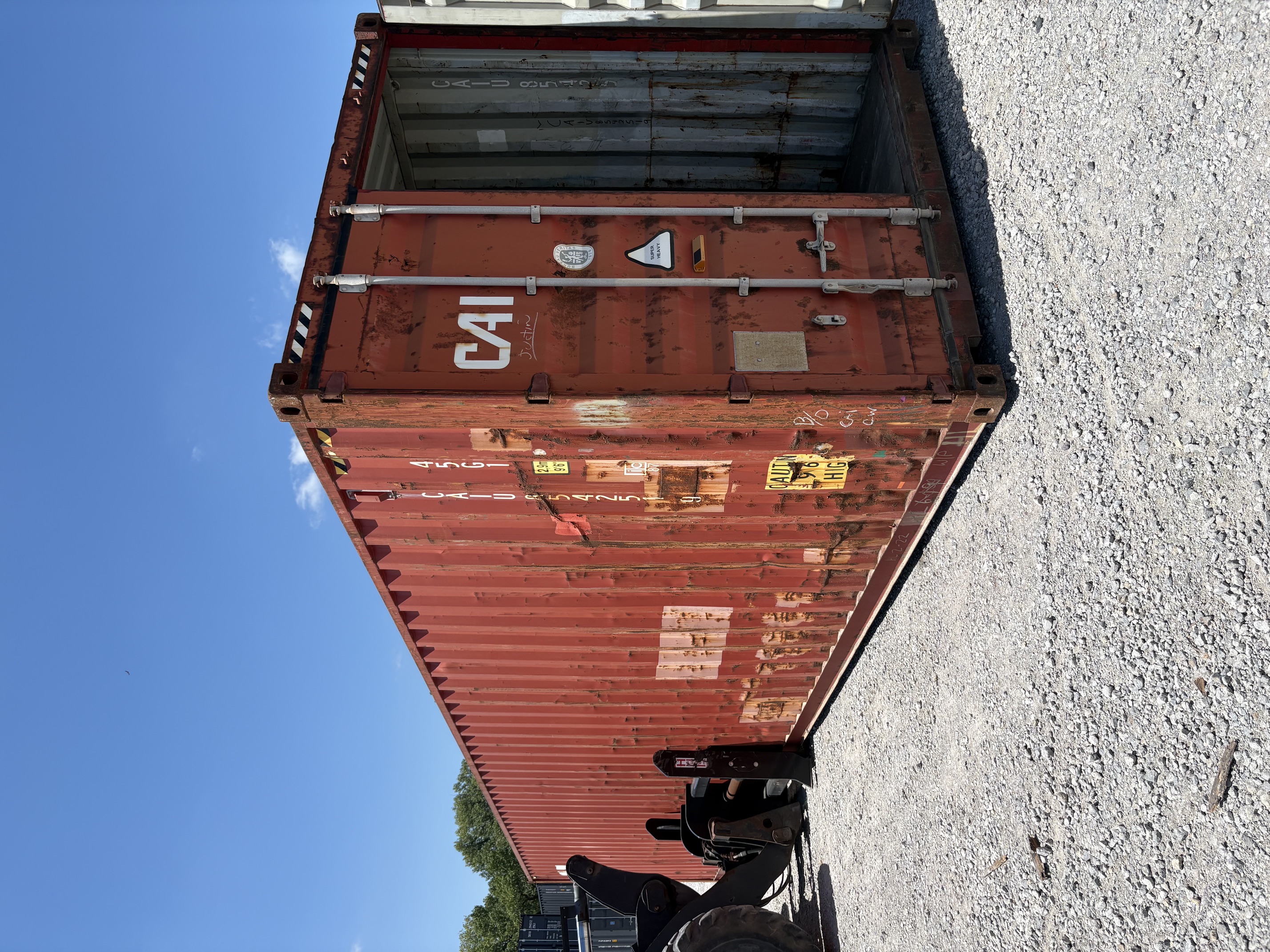 Front corner view of the product
