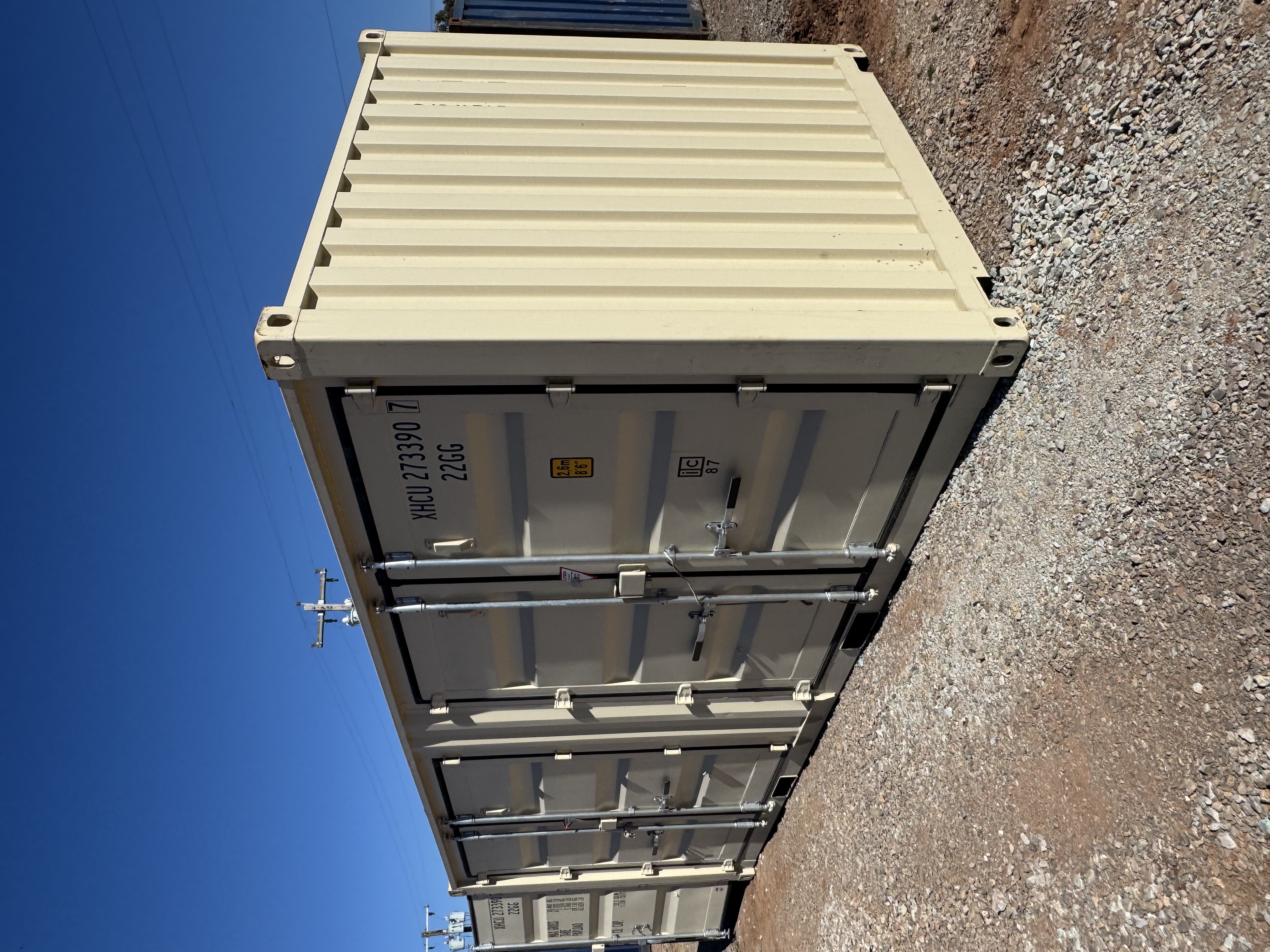 Rear corner view of the product