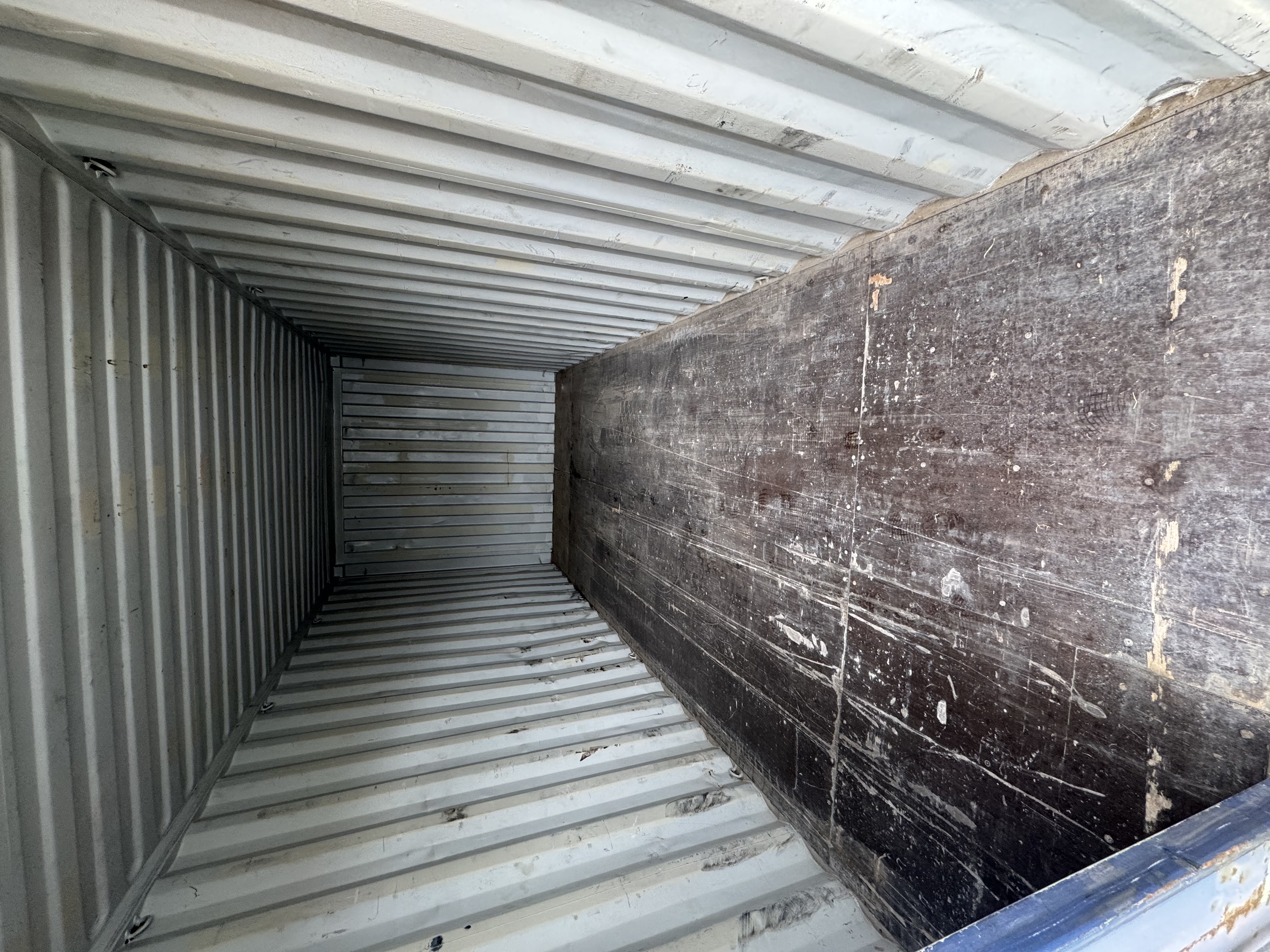 Rear corner view of the product