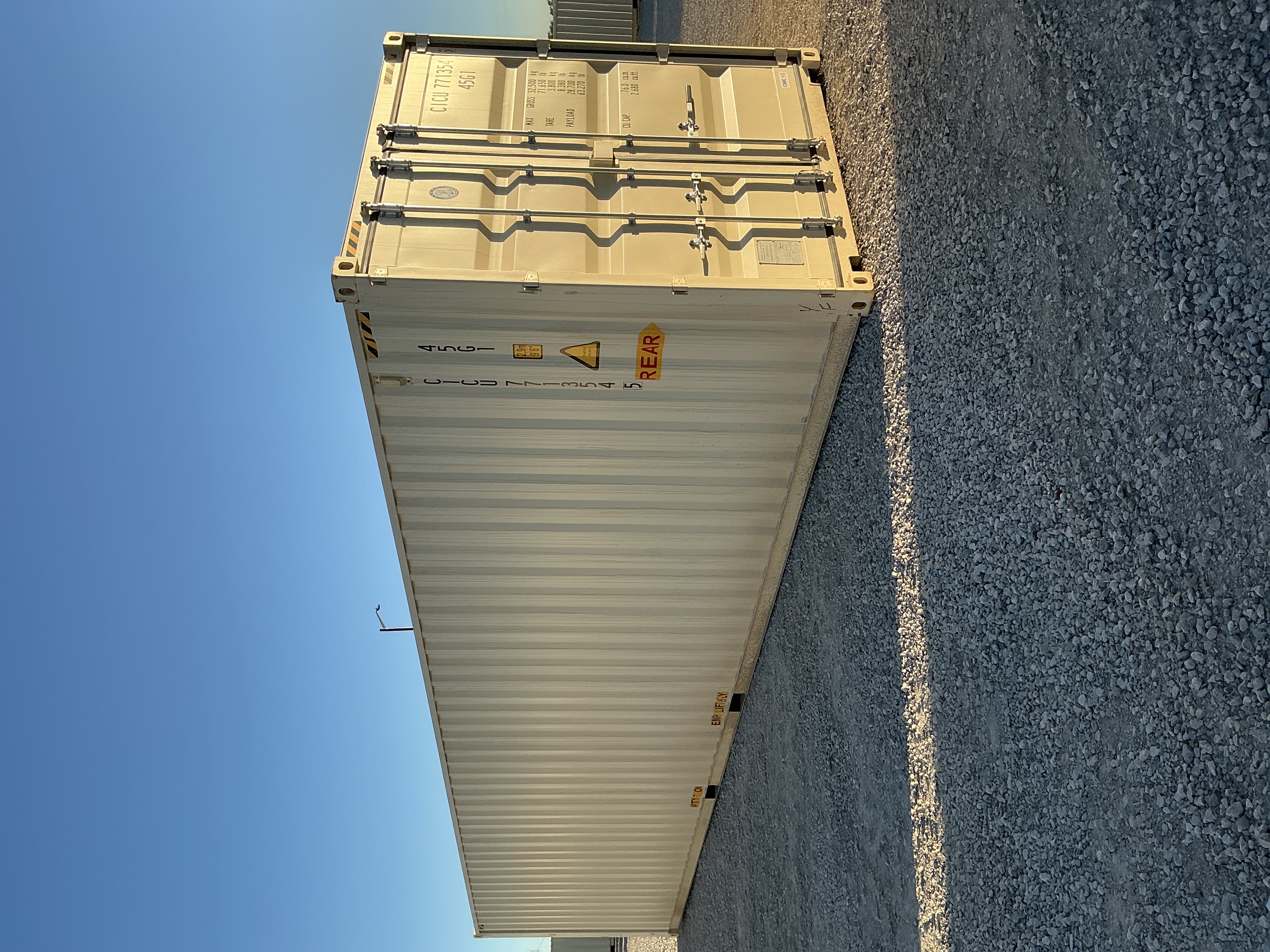 Front corner view of the product