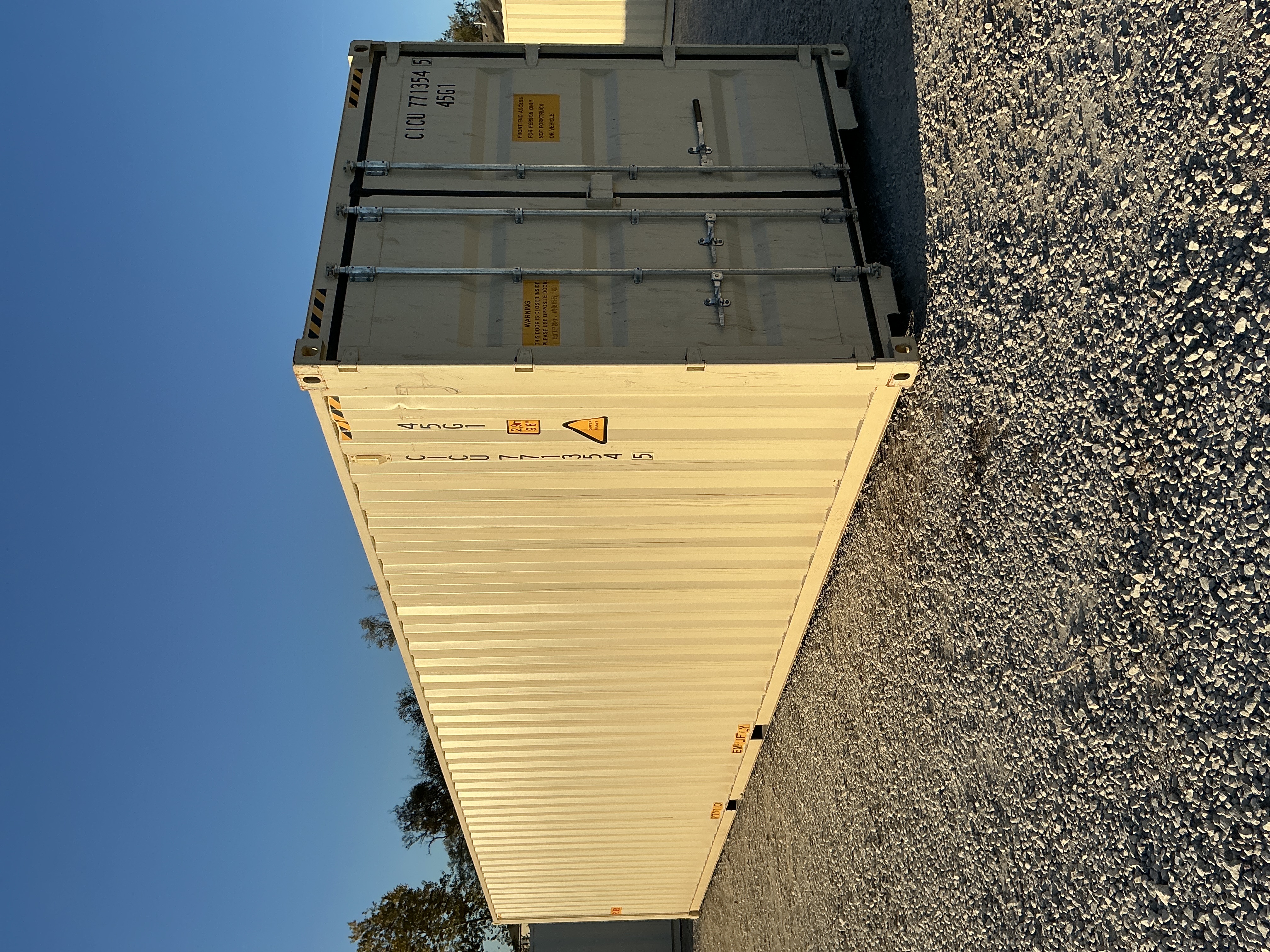 Rear corner view of the product