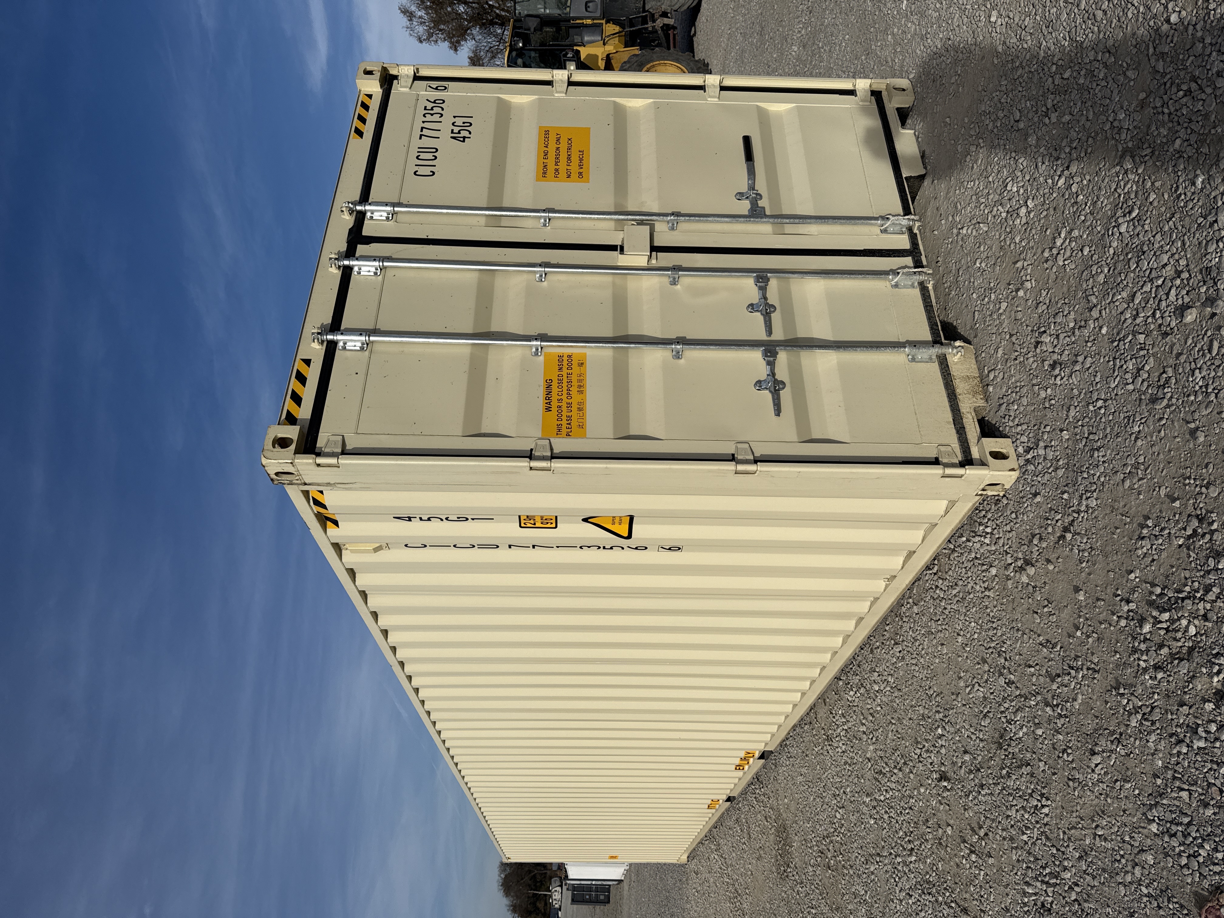 Rear corner view of the product