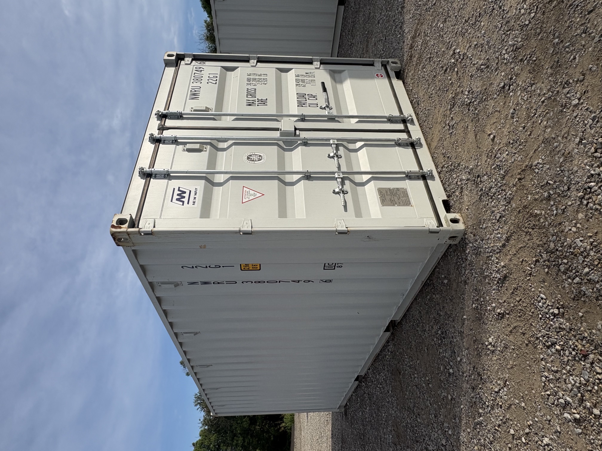 Front corner view of the product