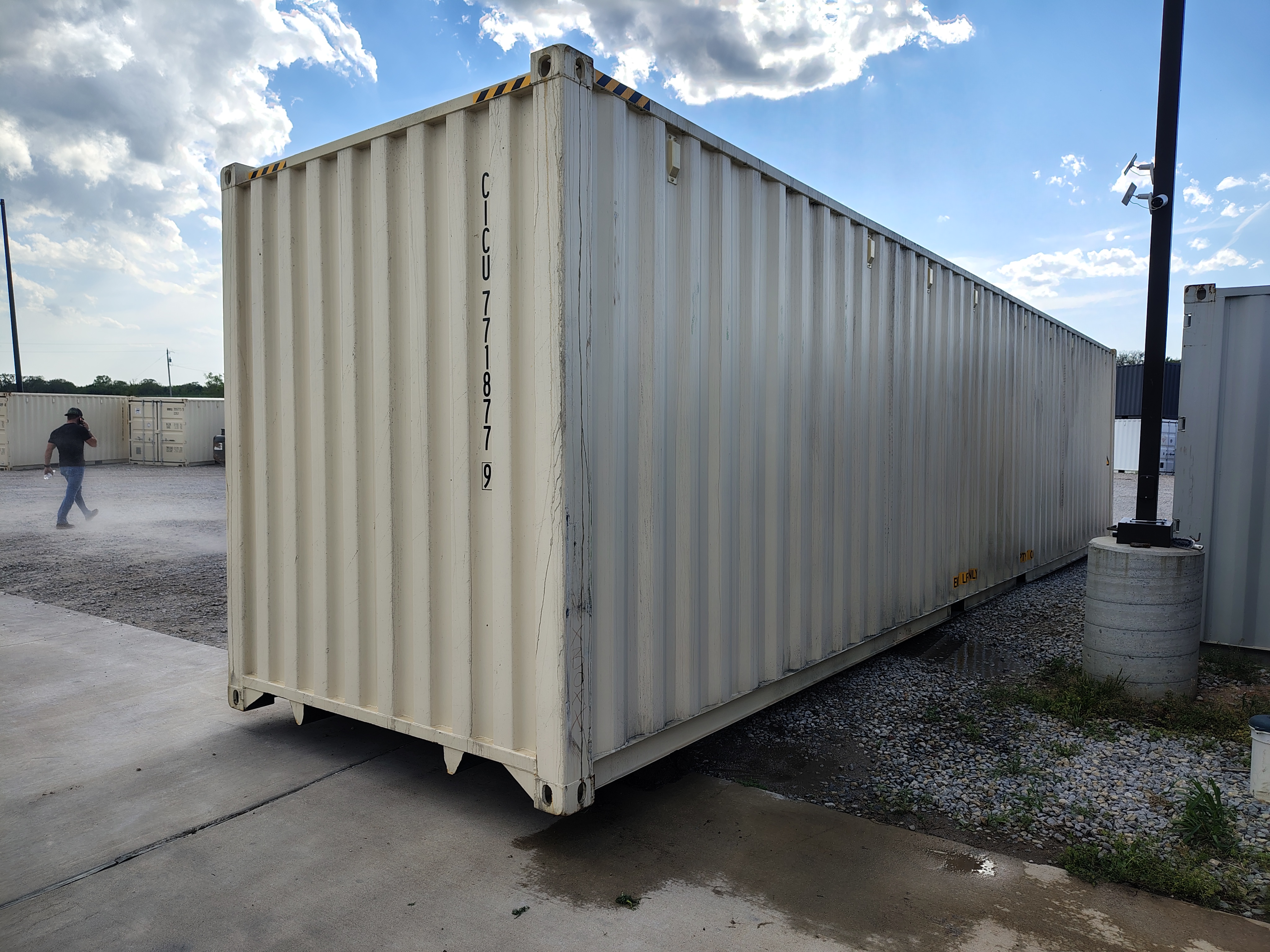 Rear corner view of the product