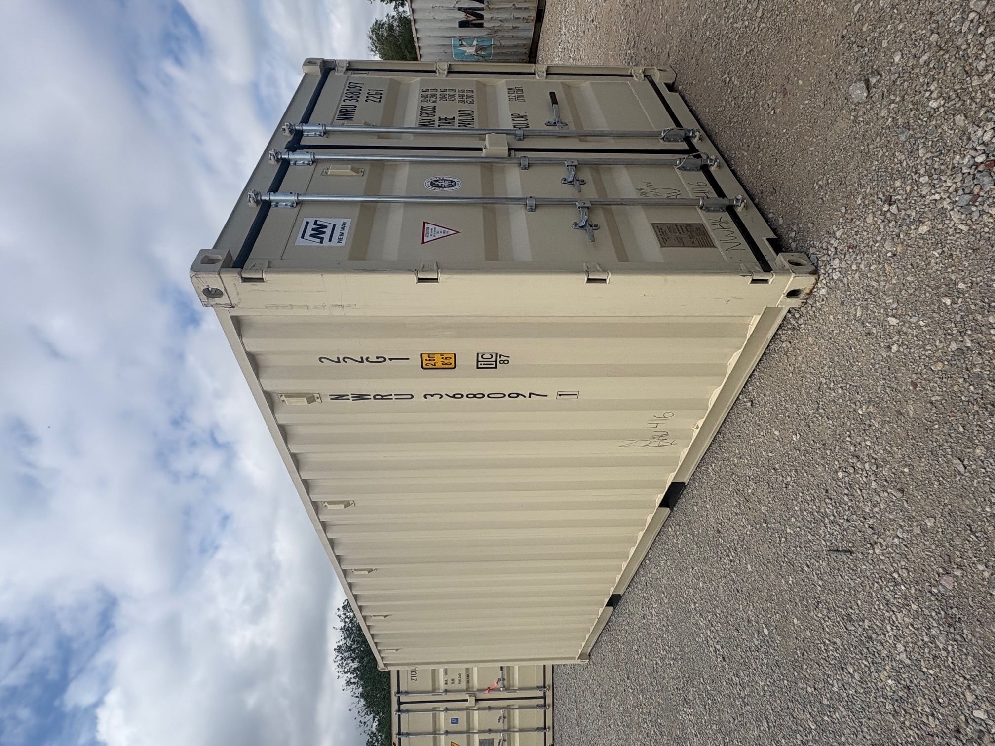 Front corner view of the product