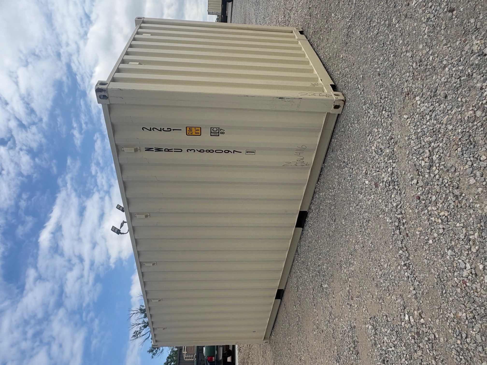 Rear corner view of the product