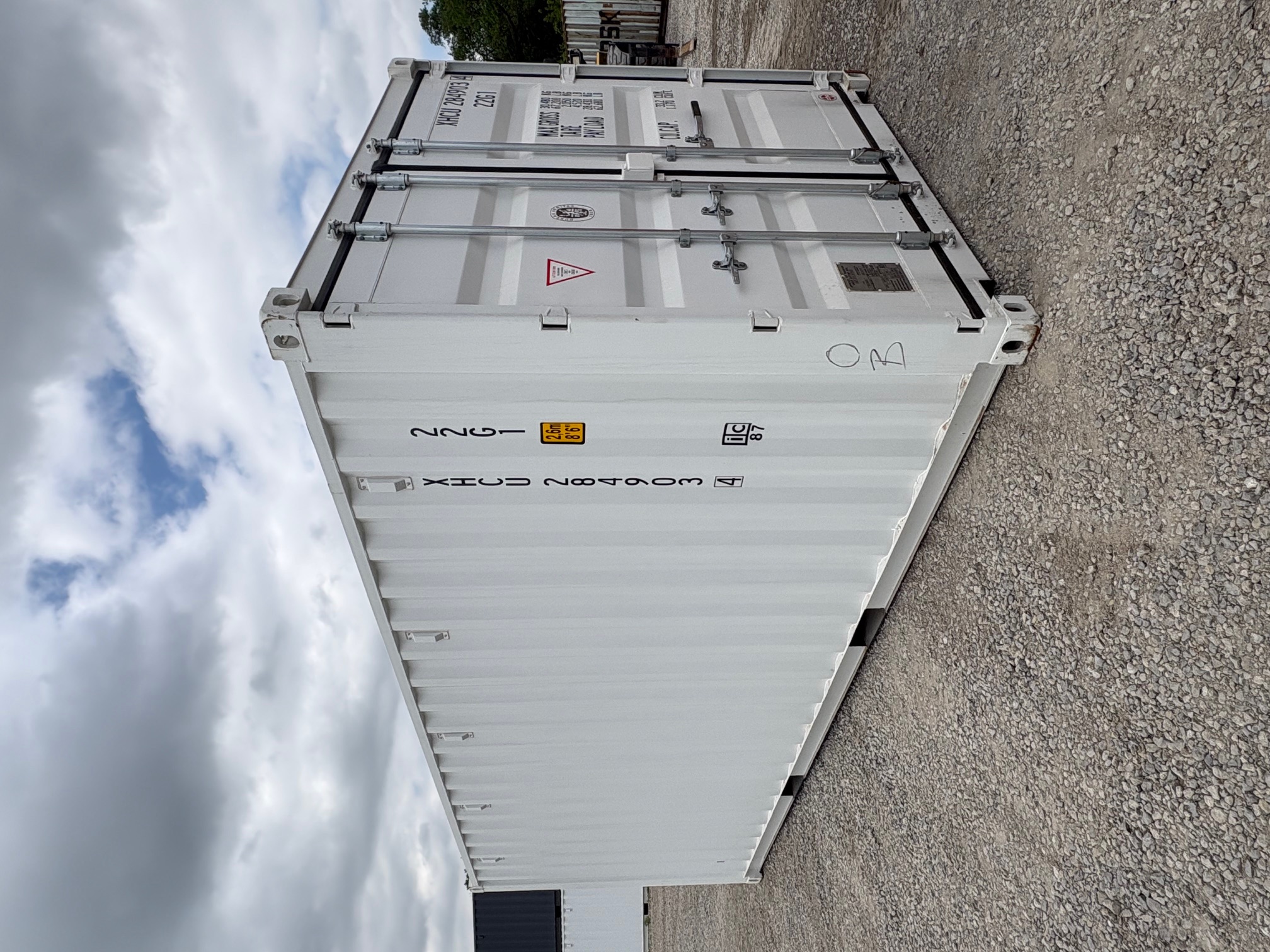 Front corner view of the product