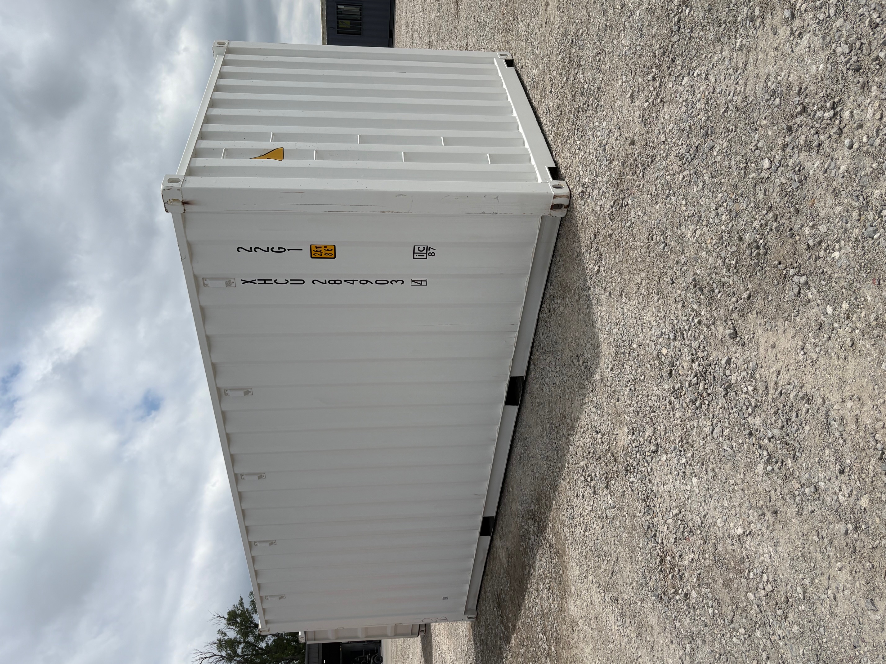 Rear corner view of the product