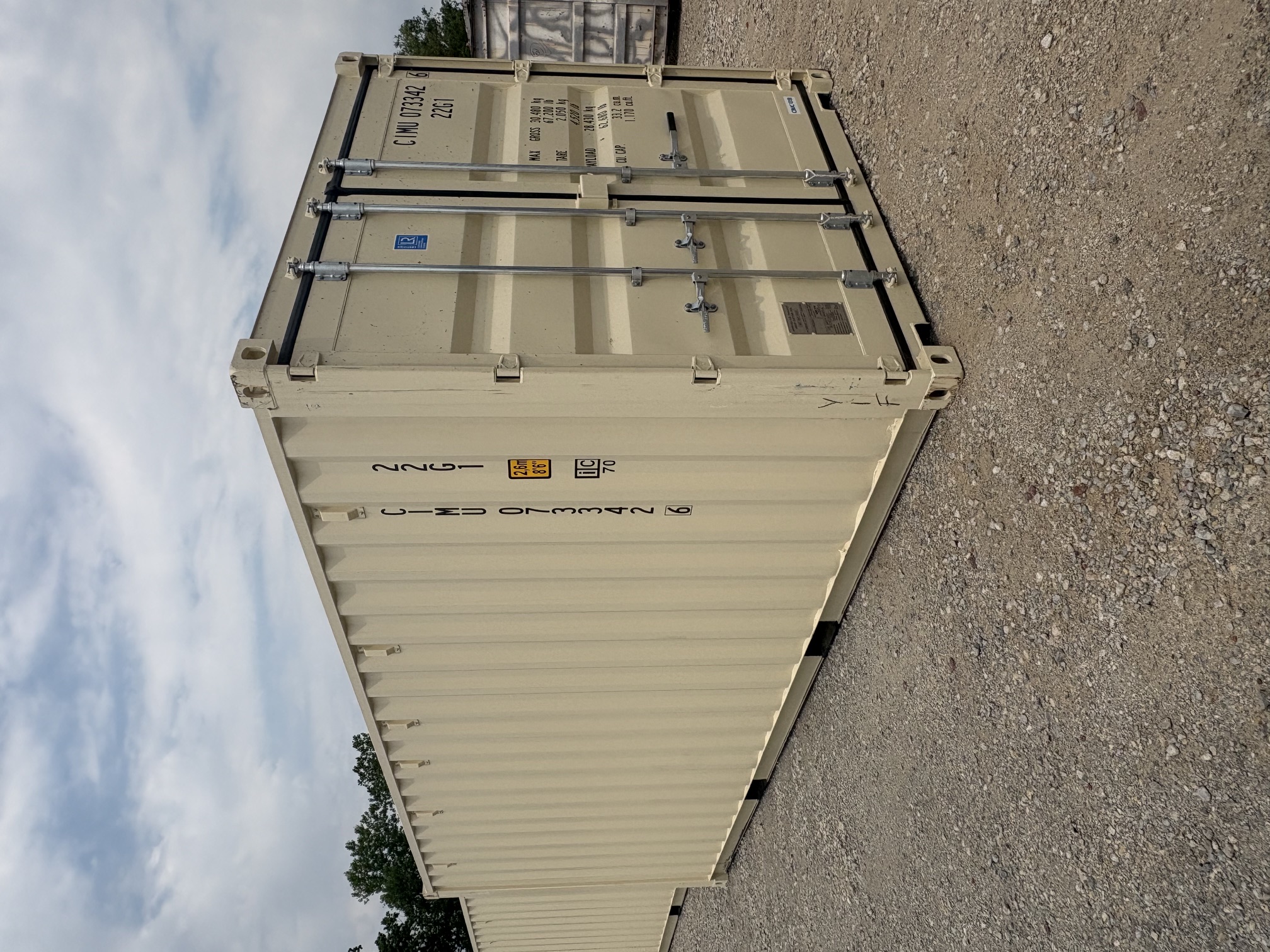 Front corner view of the product