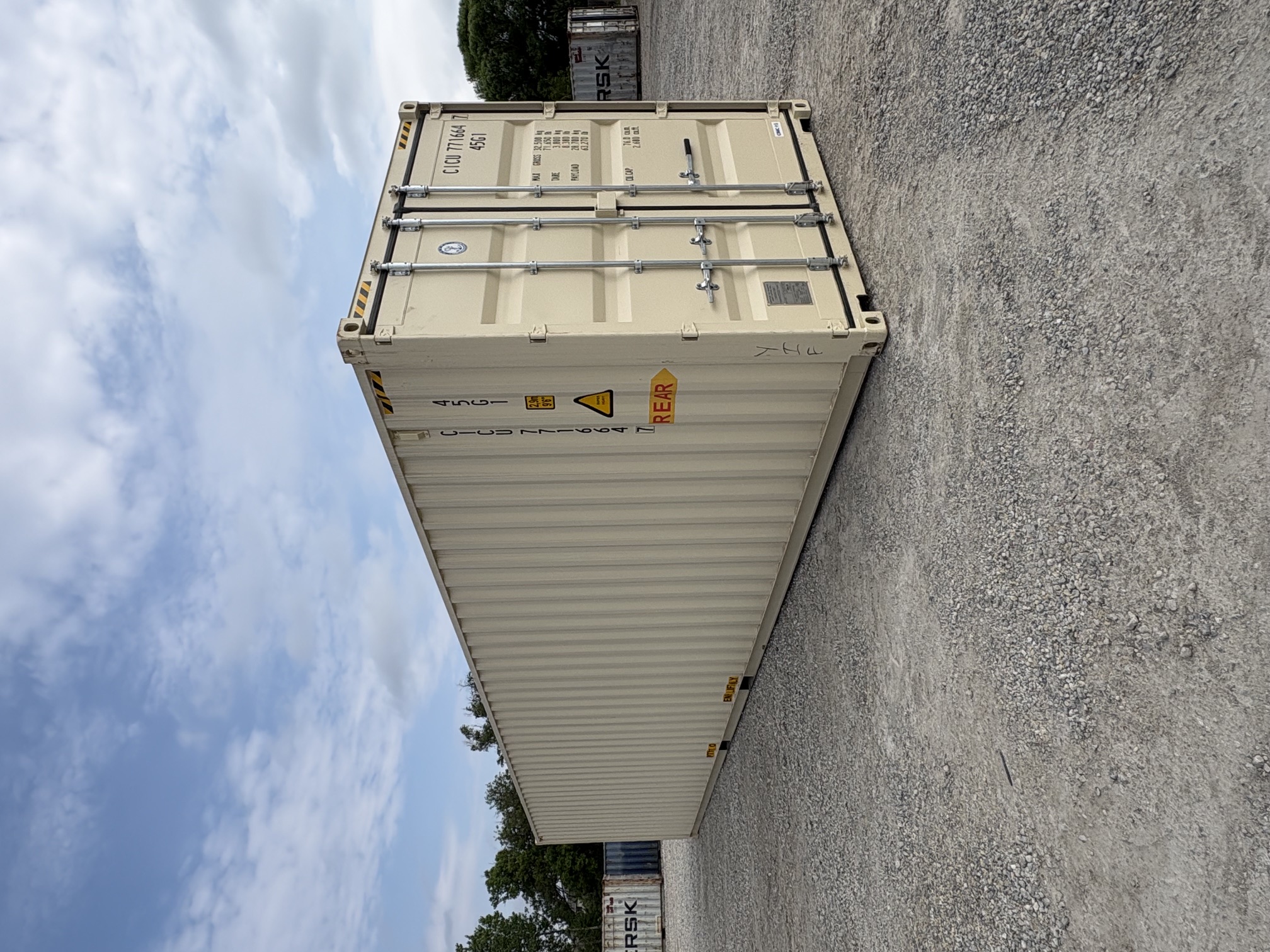 Front corner view of the product