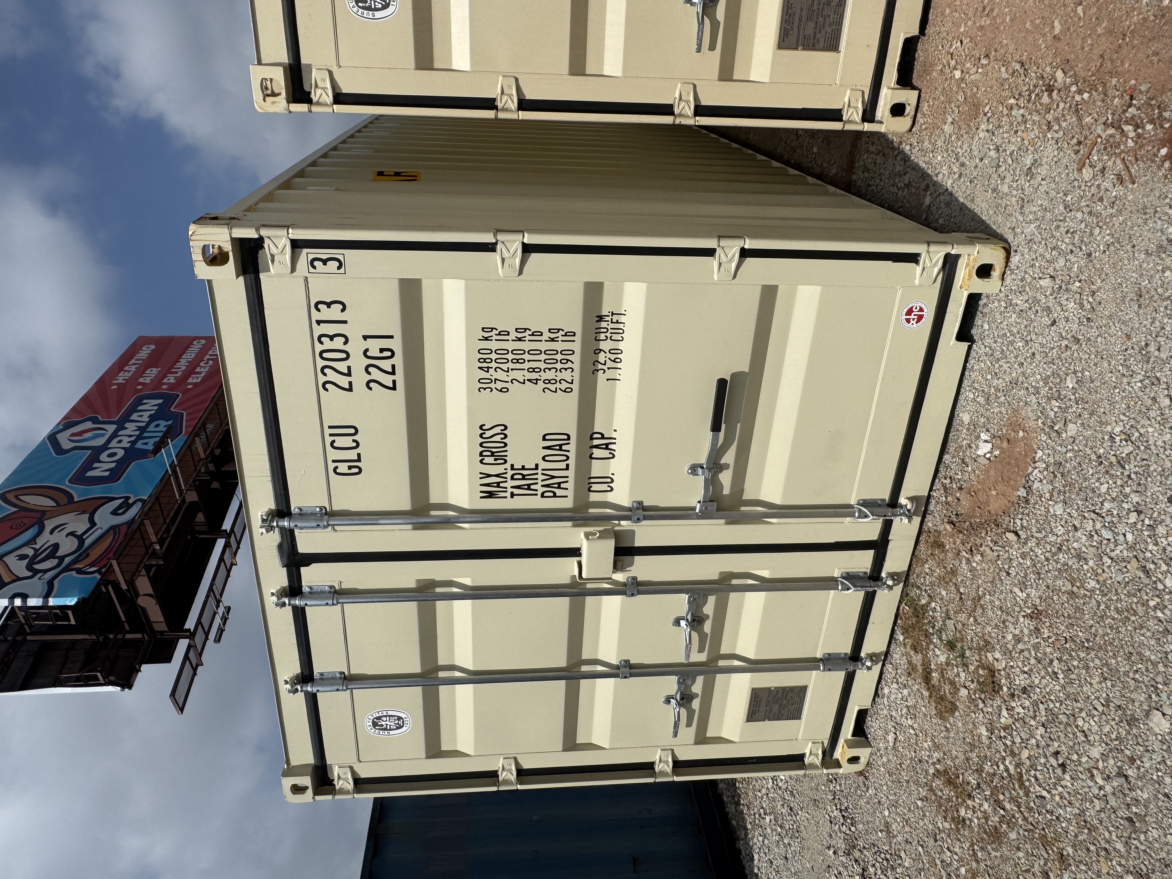 Front corner view of the product