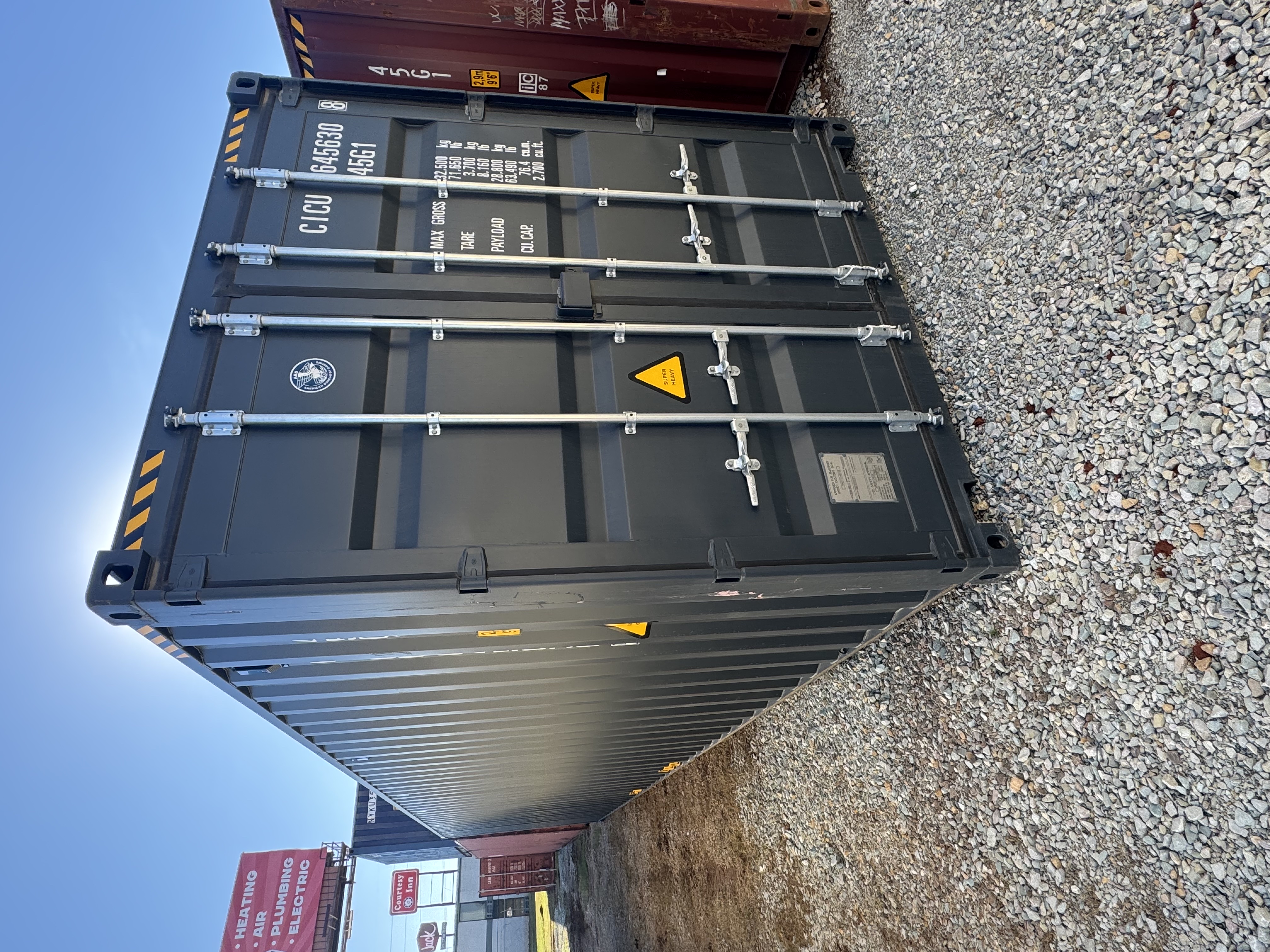 Front corner view of the product