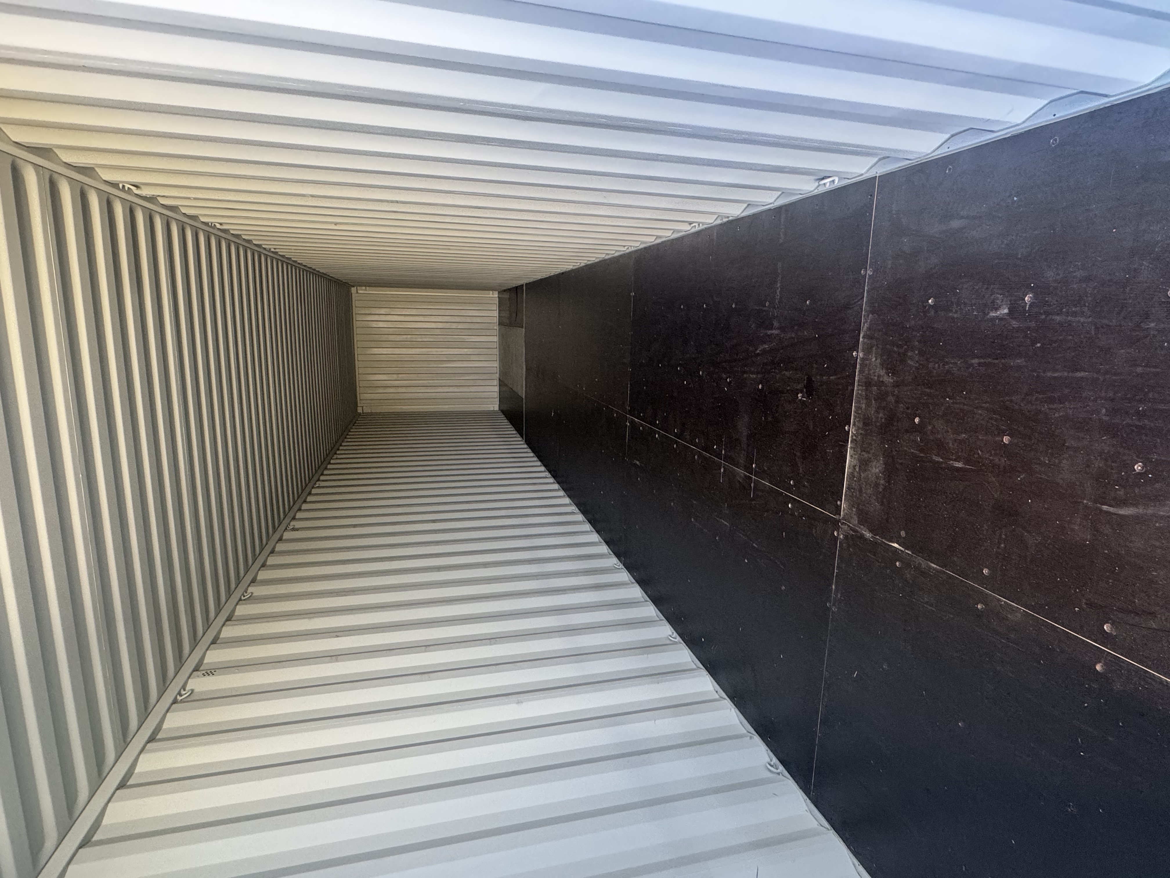 Rear corner view of the product