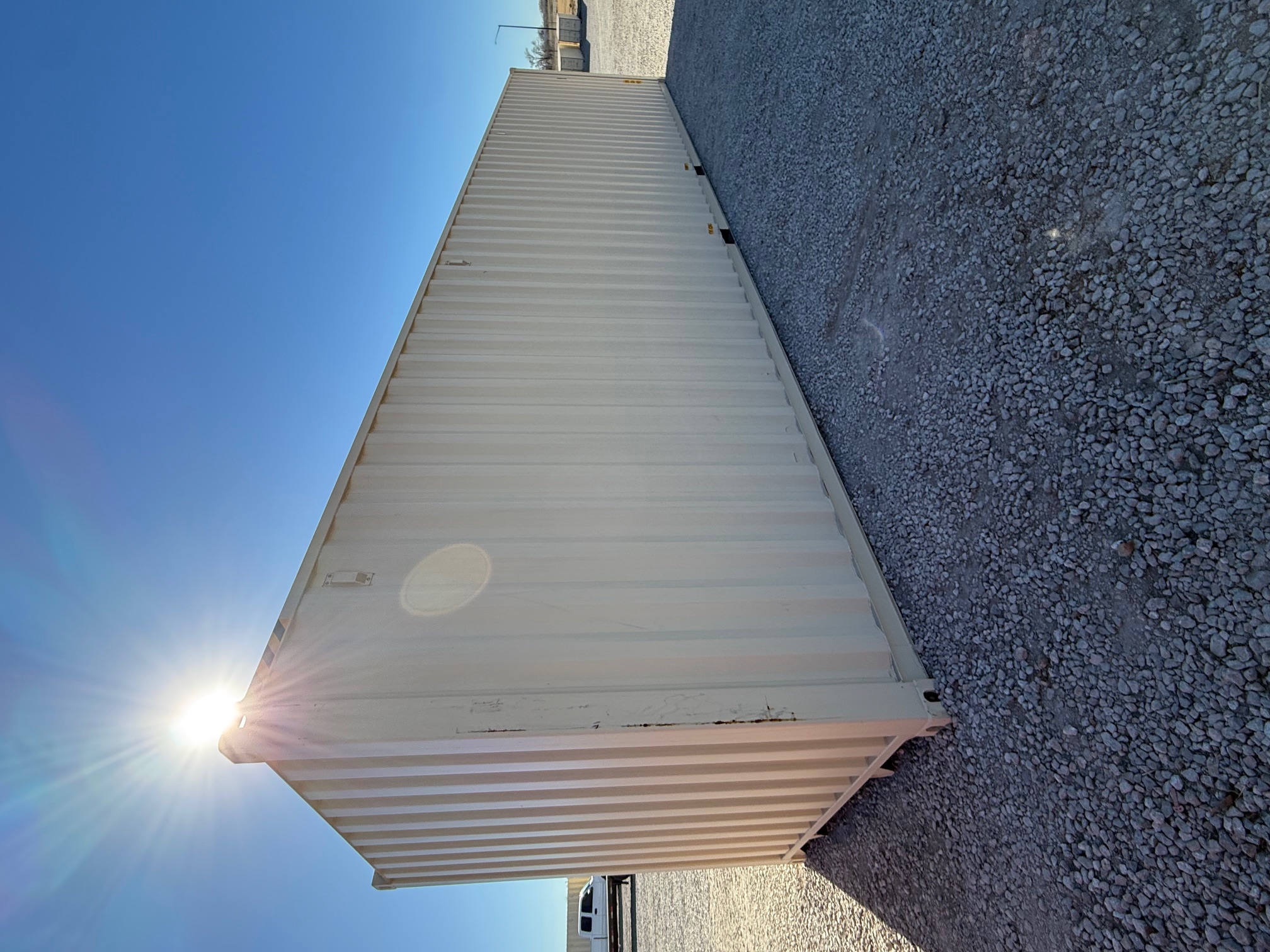 Rear corner view of the product