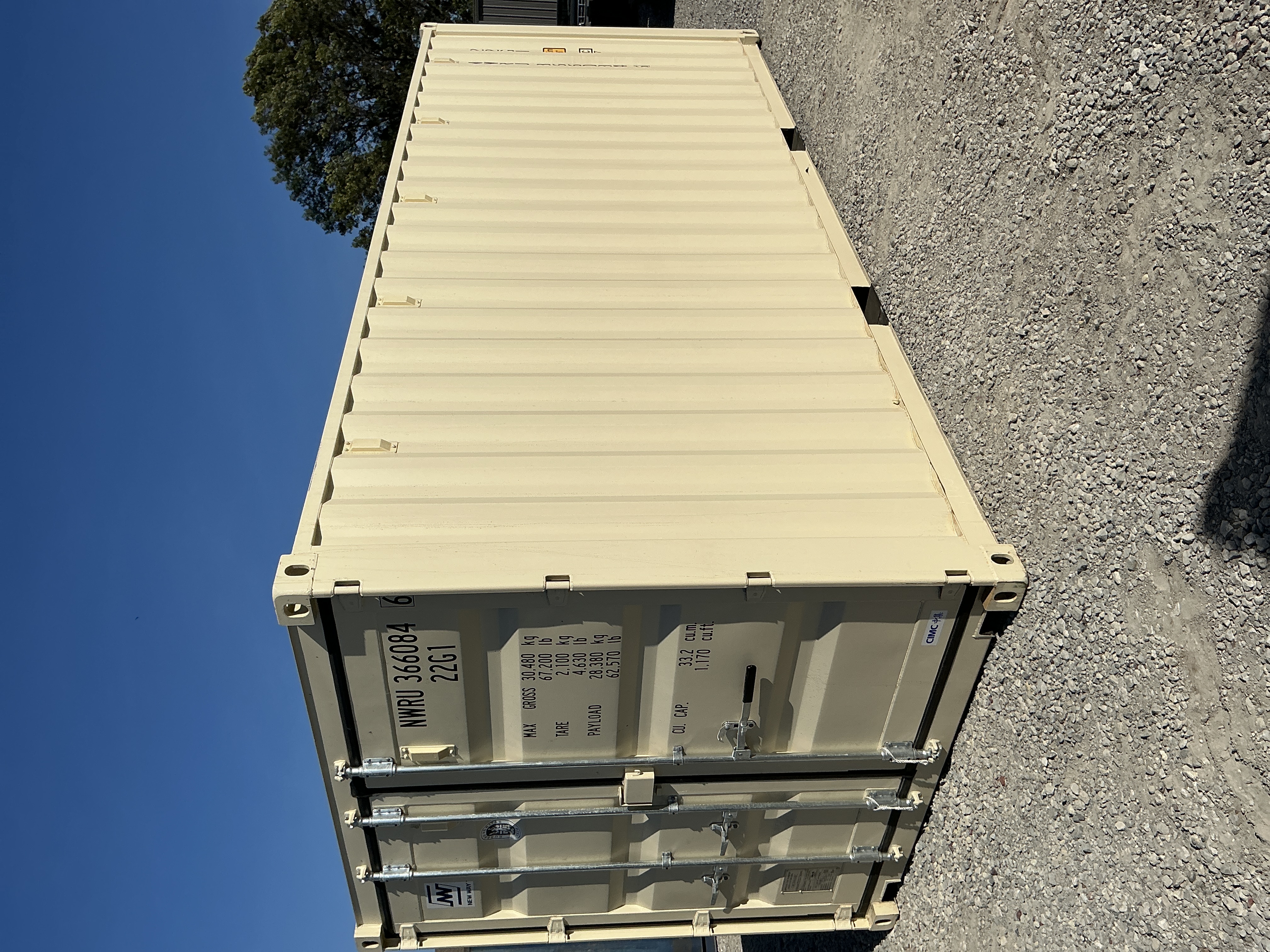 Front corner view of the product