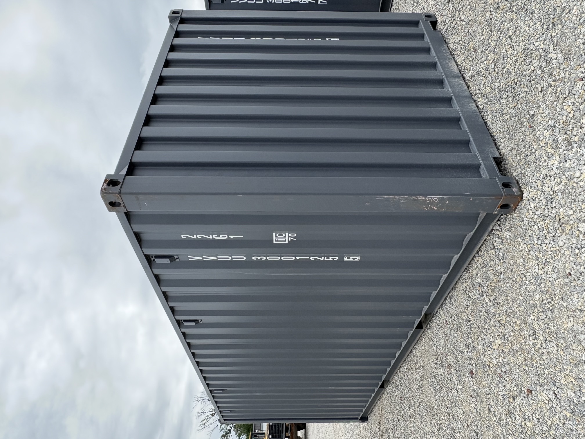 Rear corner view of the product