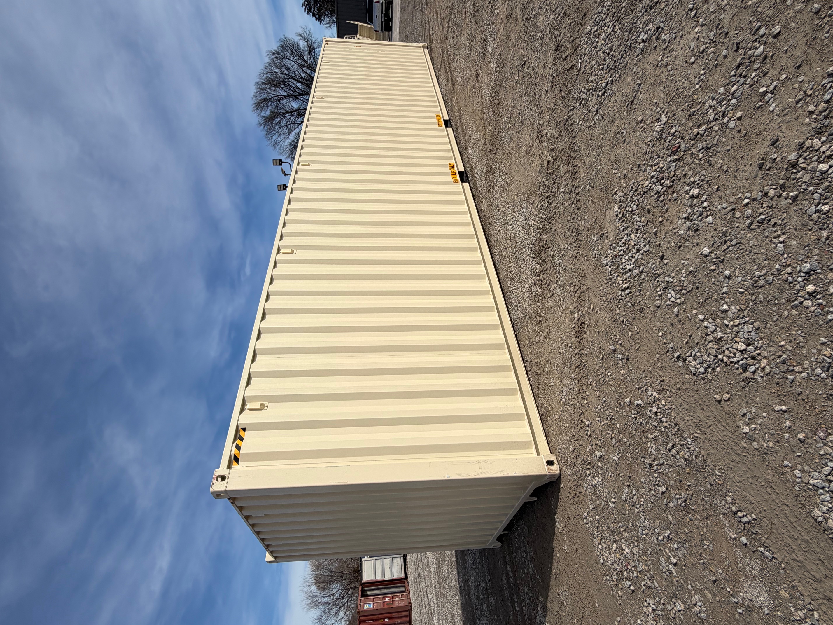 Rear corner view of the product