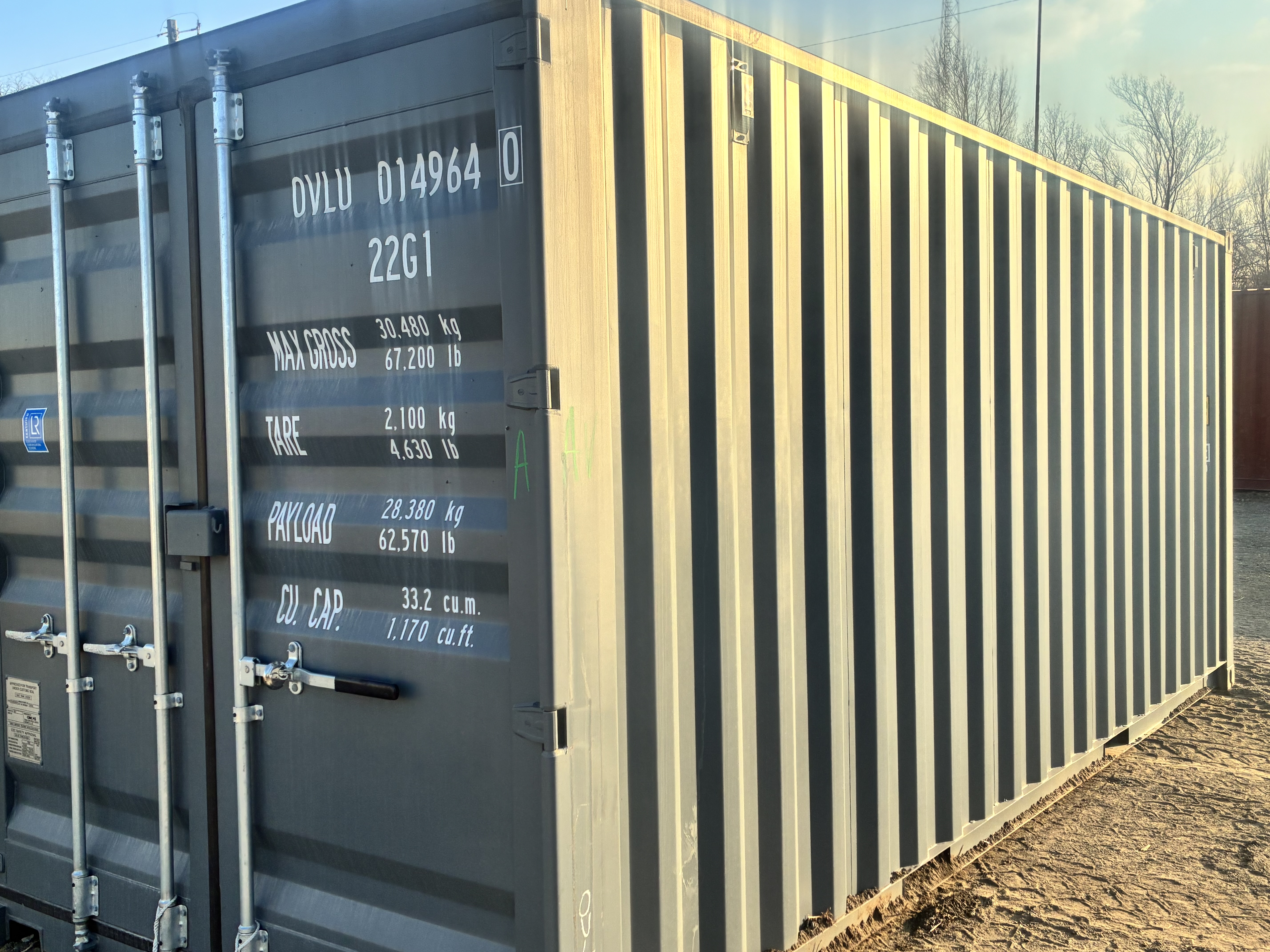 Front corner view of the product