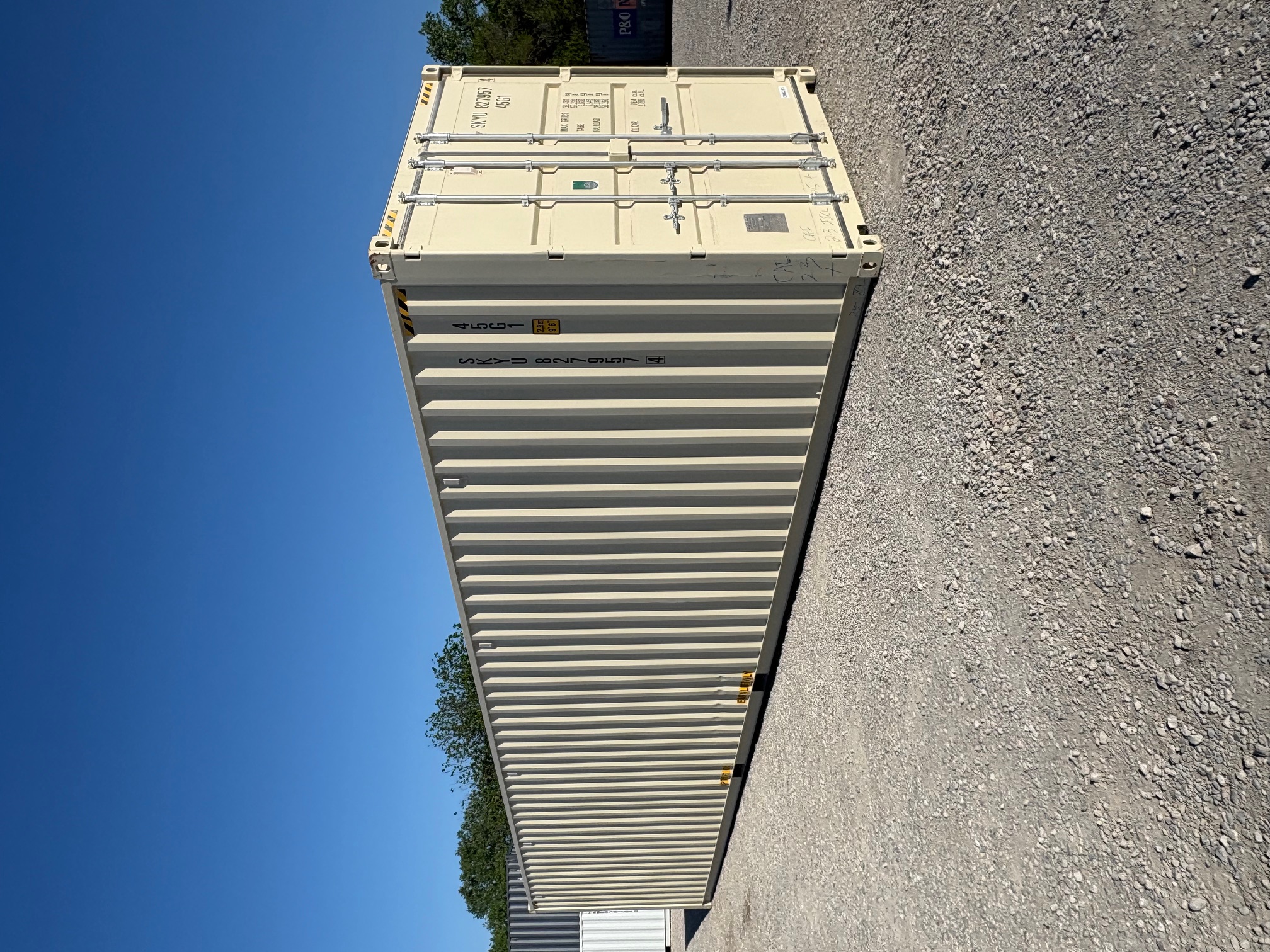 Front corner view of the product