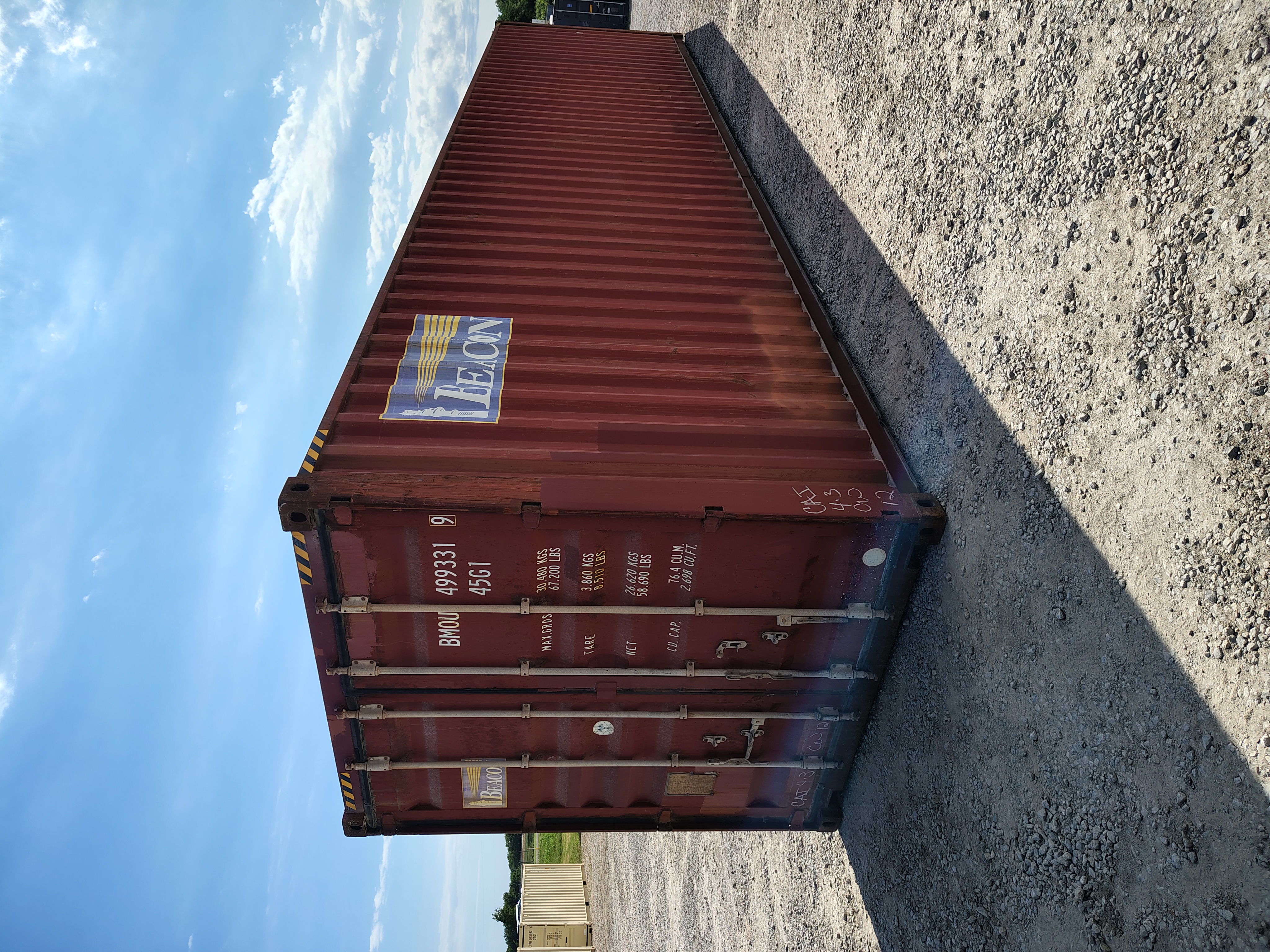 Rear corner view of the product