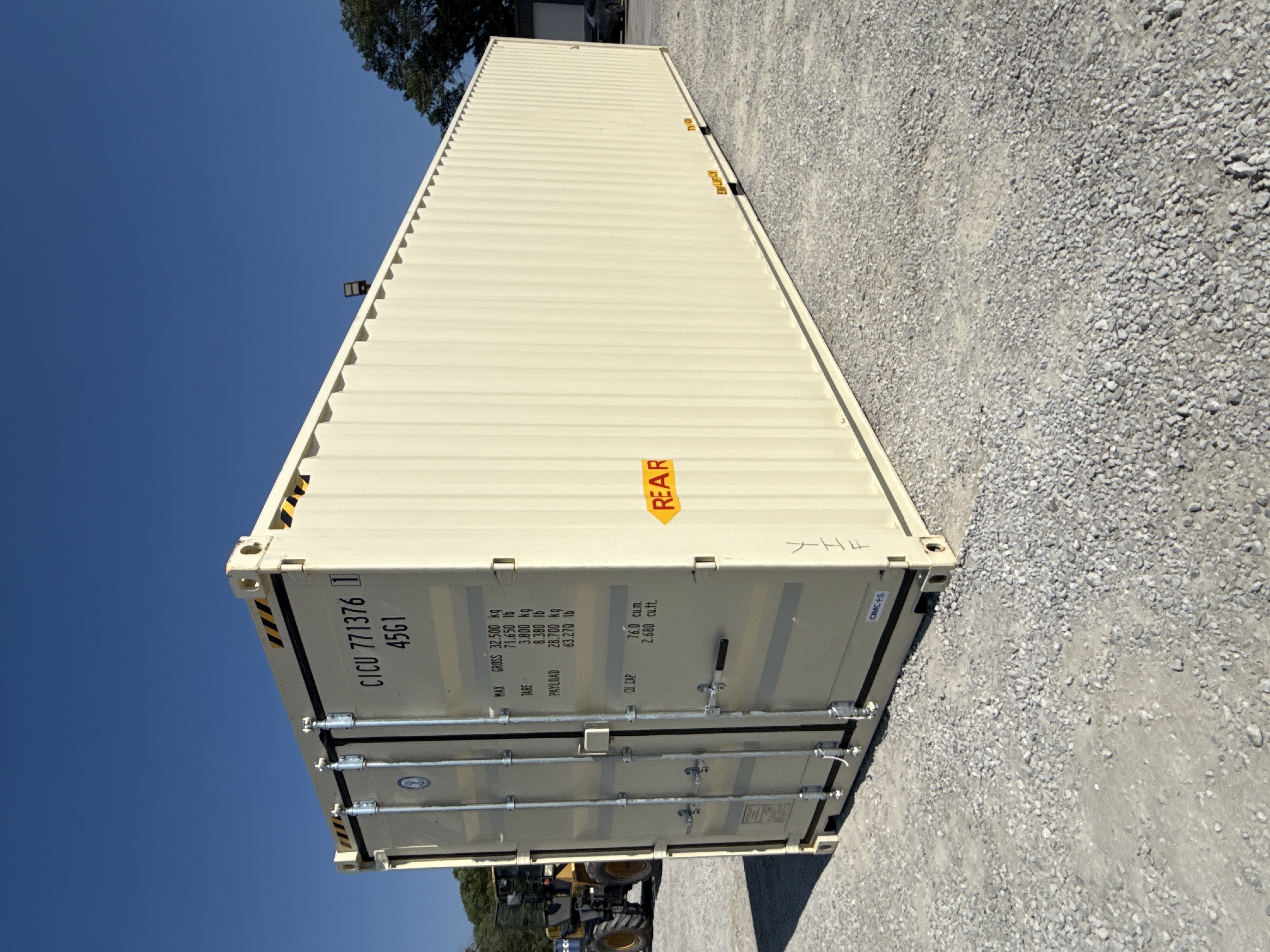 Front corner view of the product