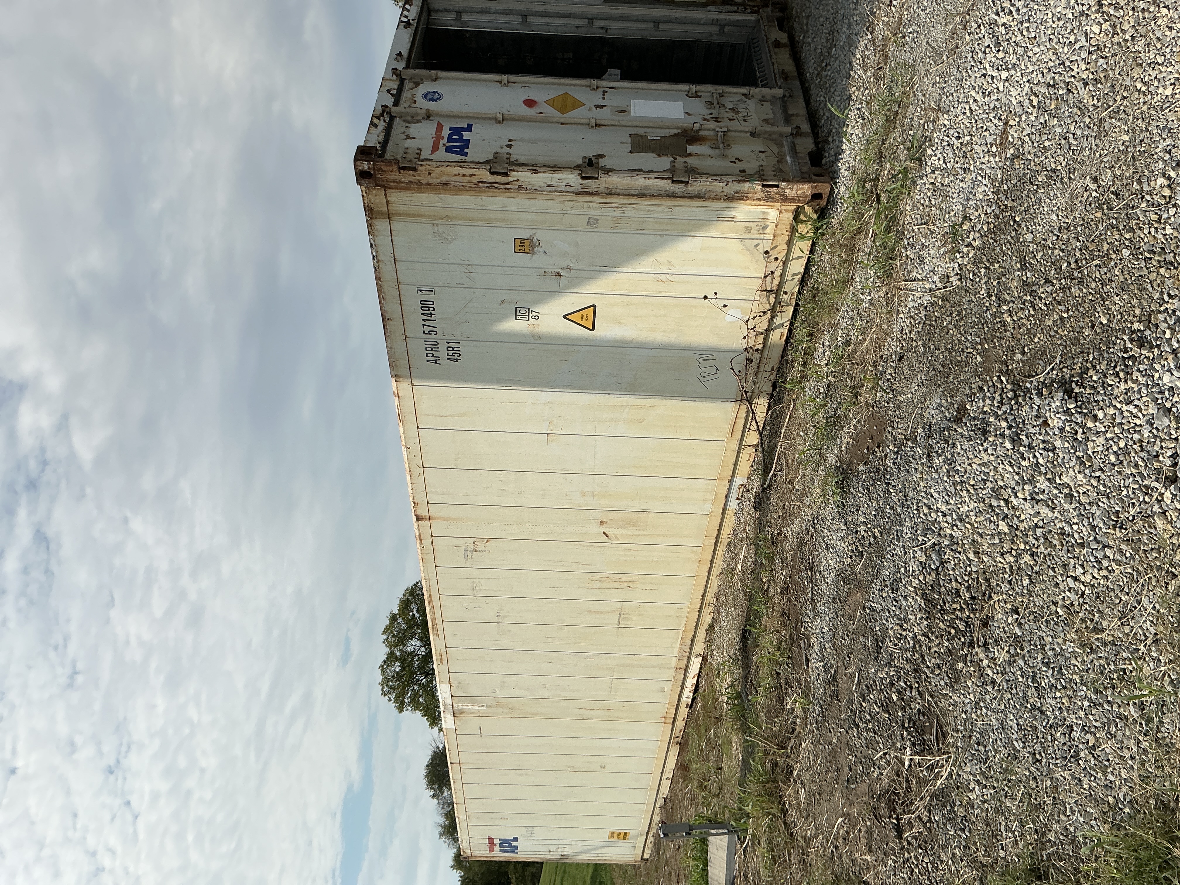 Front corner view of the product