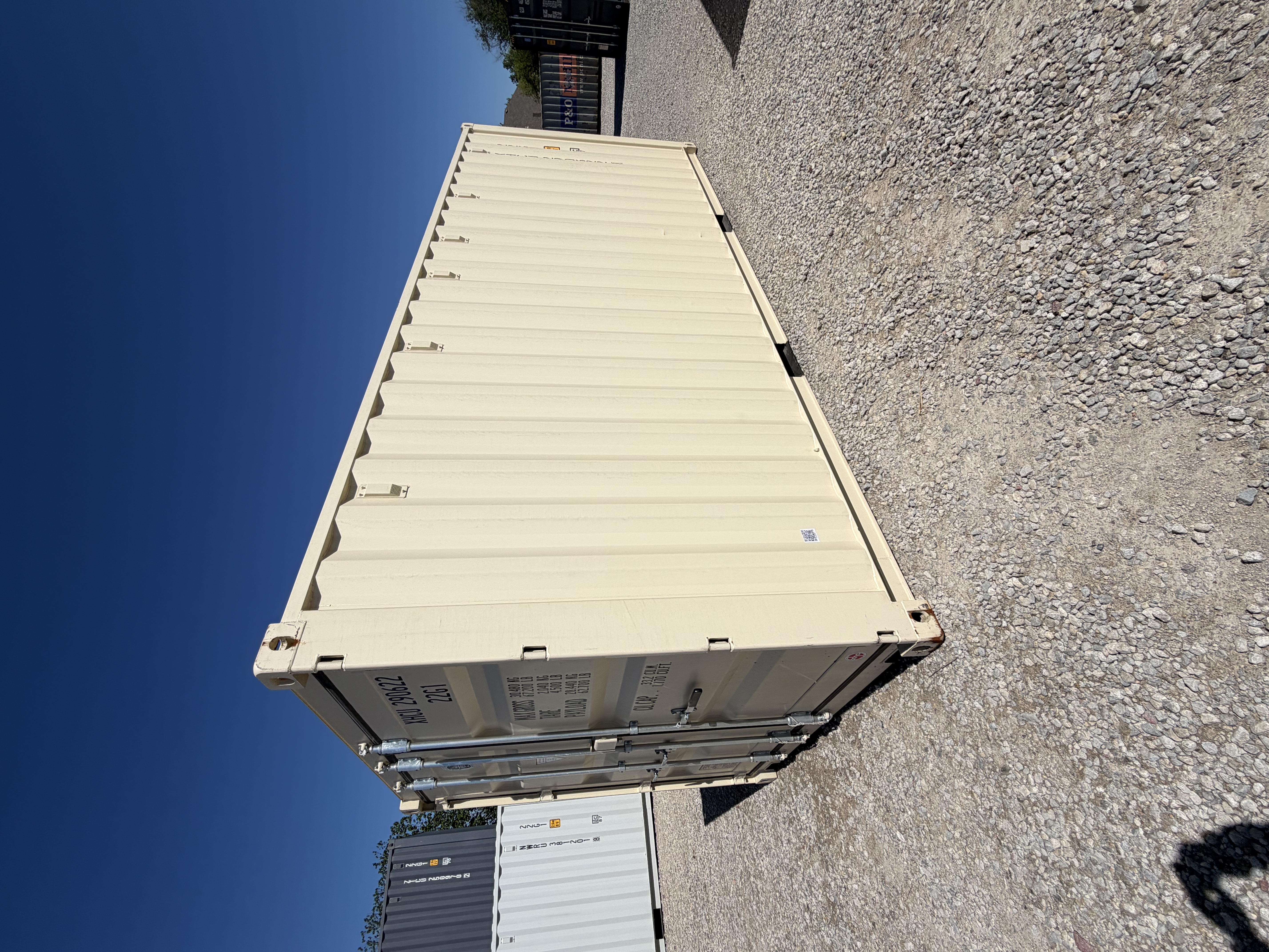 Front corner view of the product