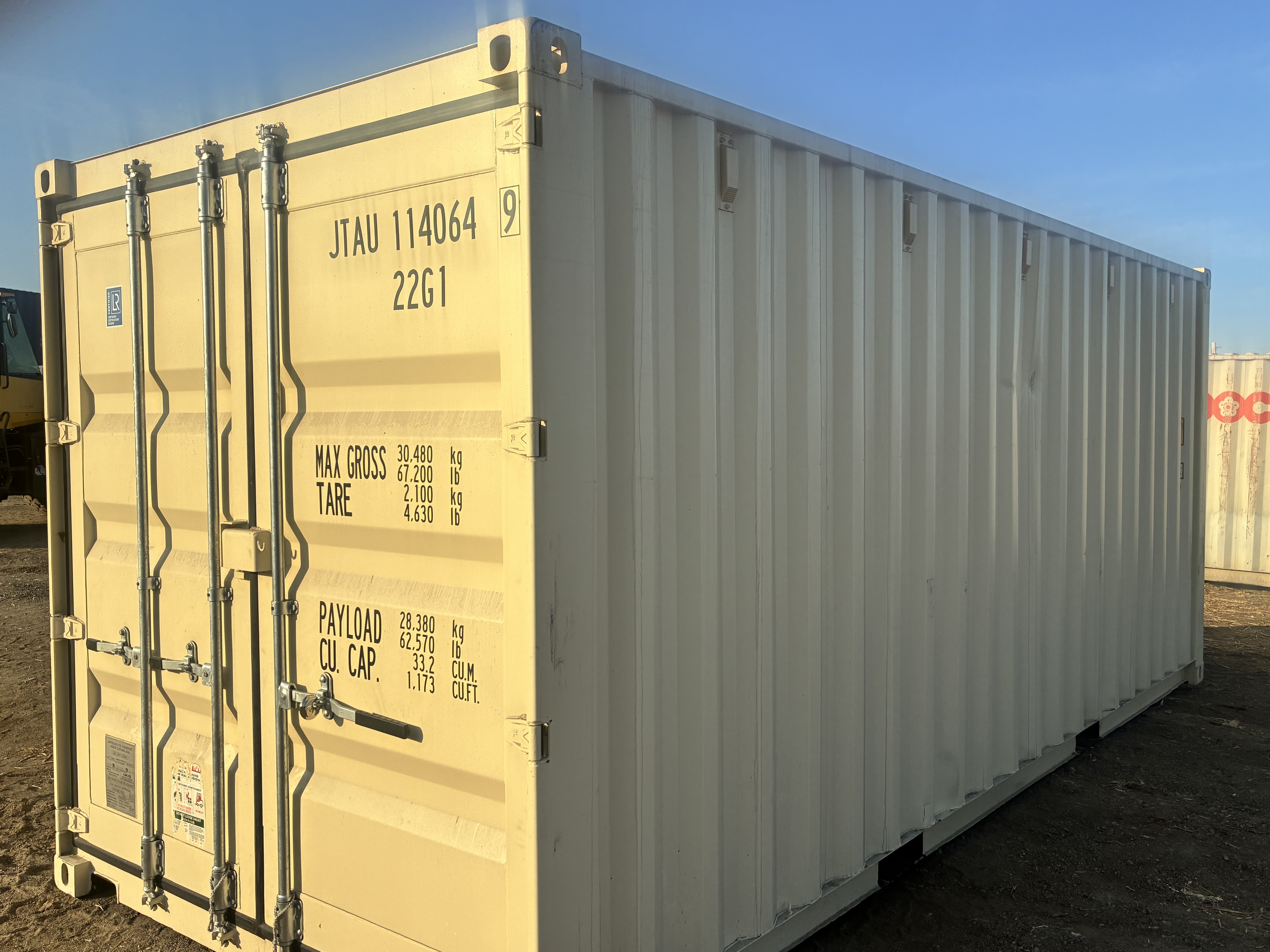 Front corner view of the product