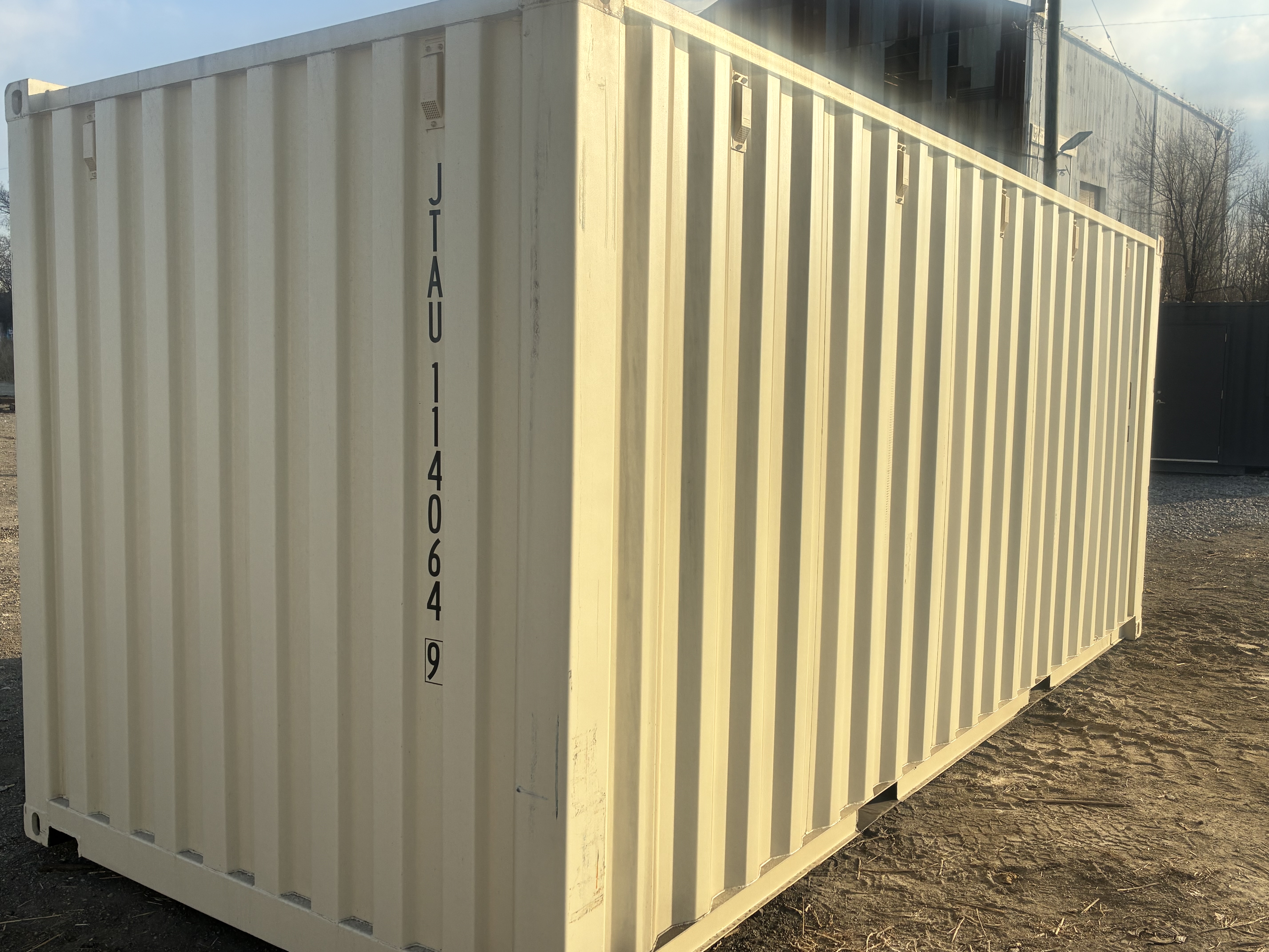 Rear corner view of the product