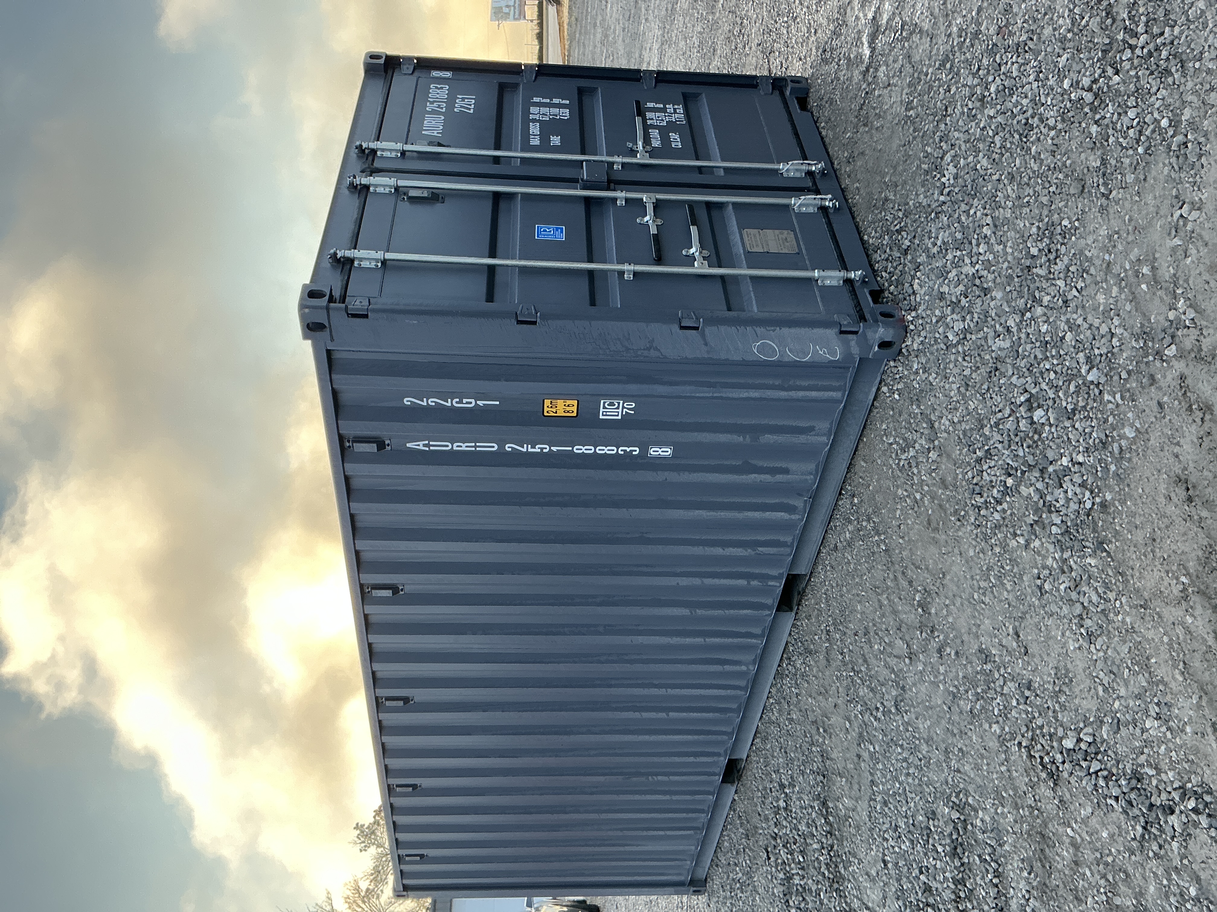 Front corner view of the product