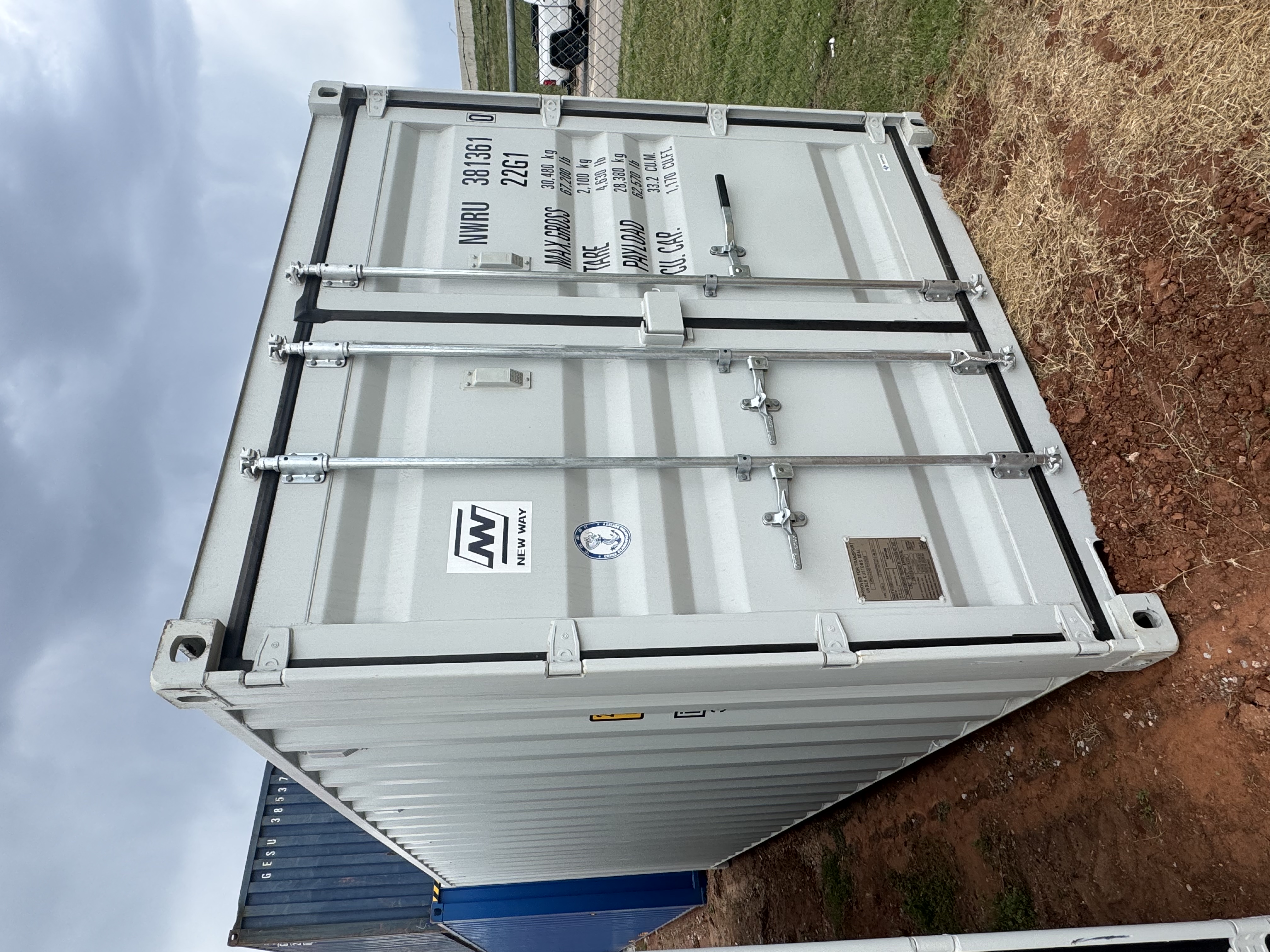 Front corner view of the product