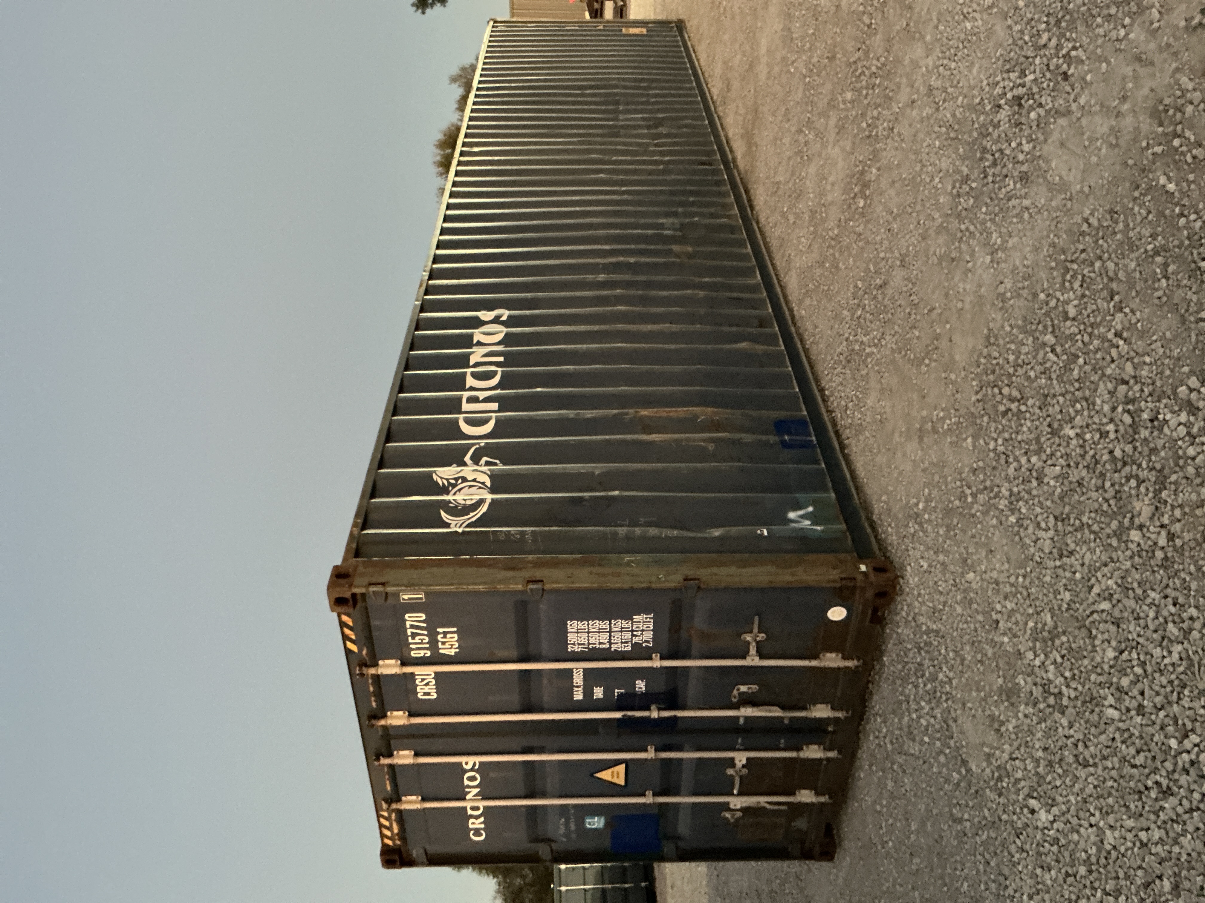 Front corner view of the product