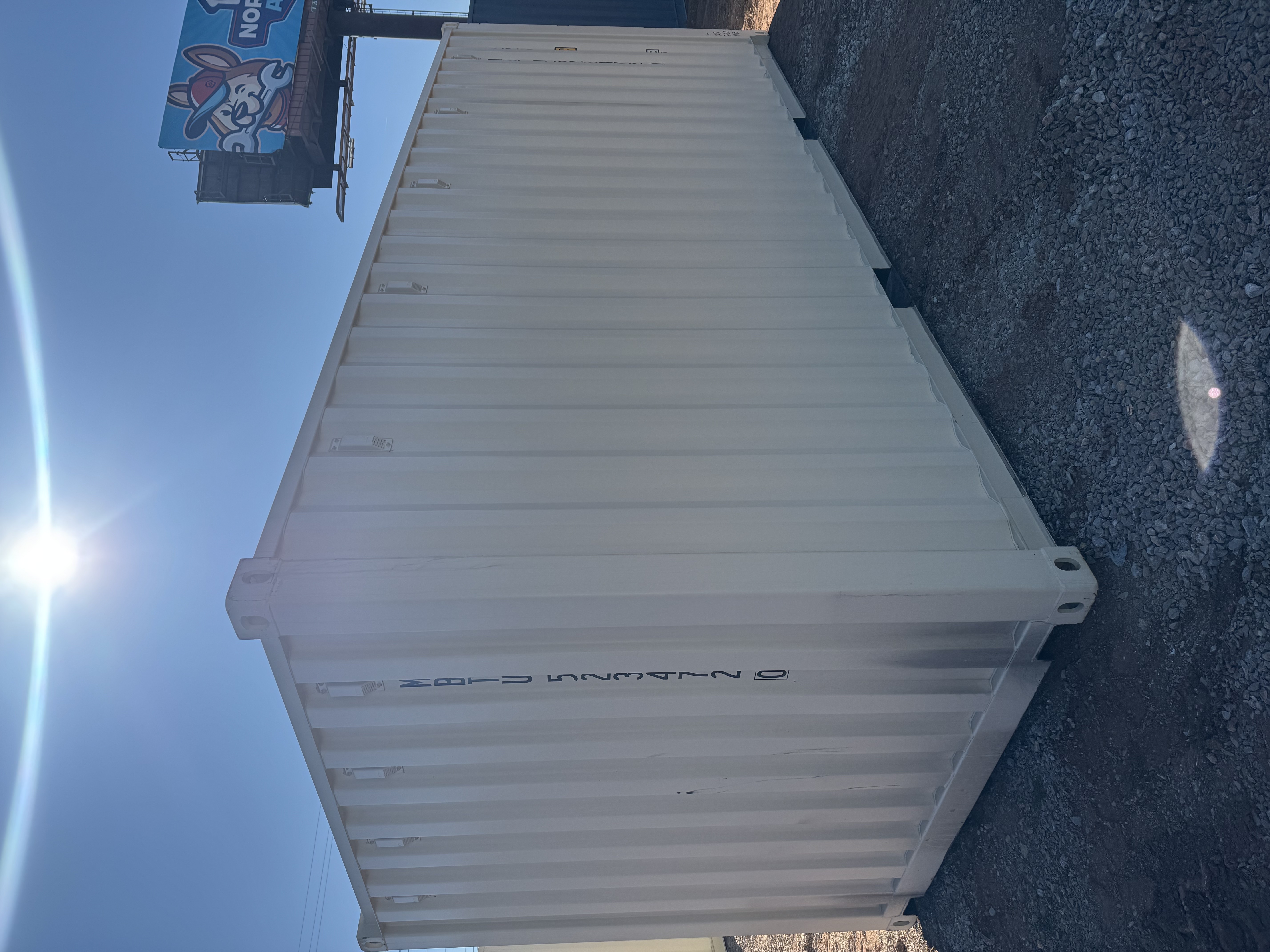 Rear corner view of the product