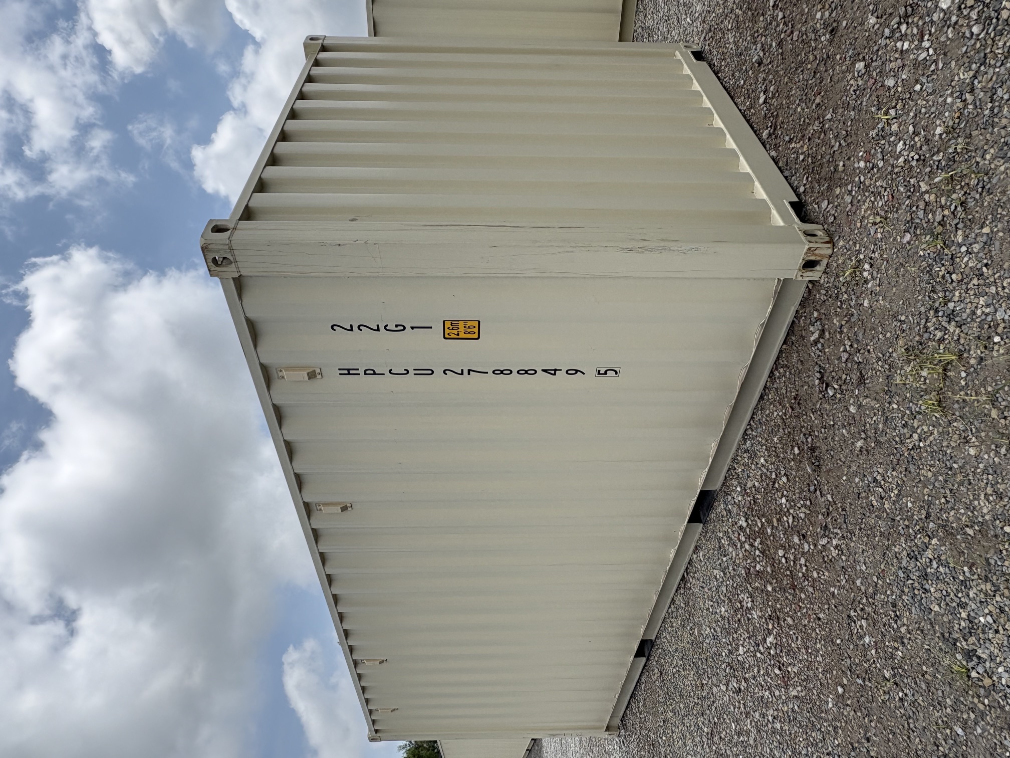 Rear corner view of the product