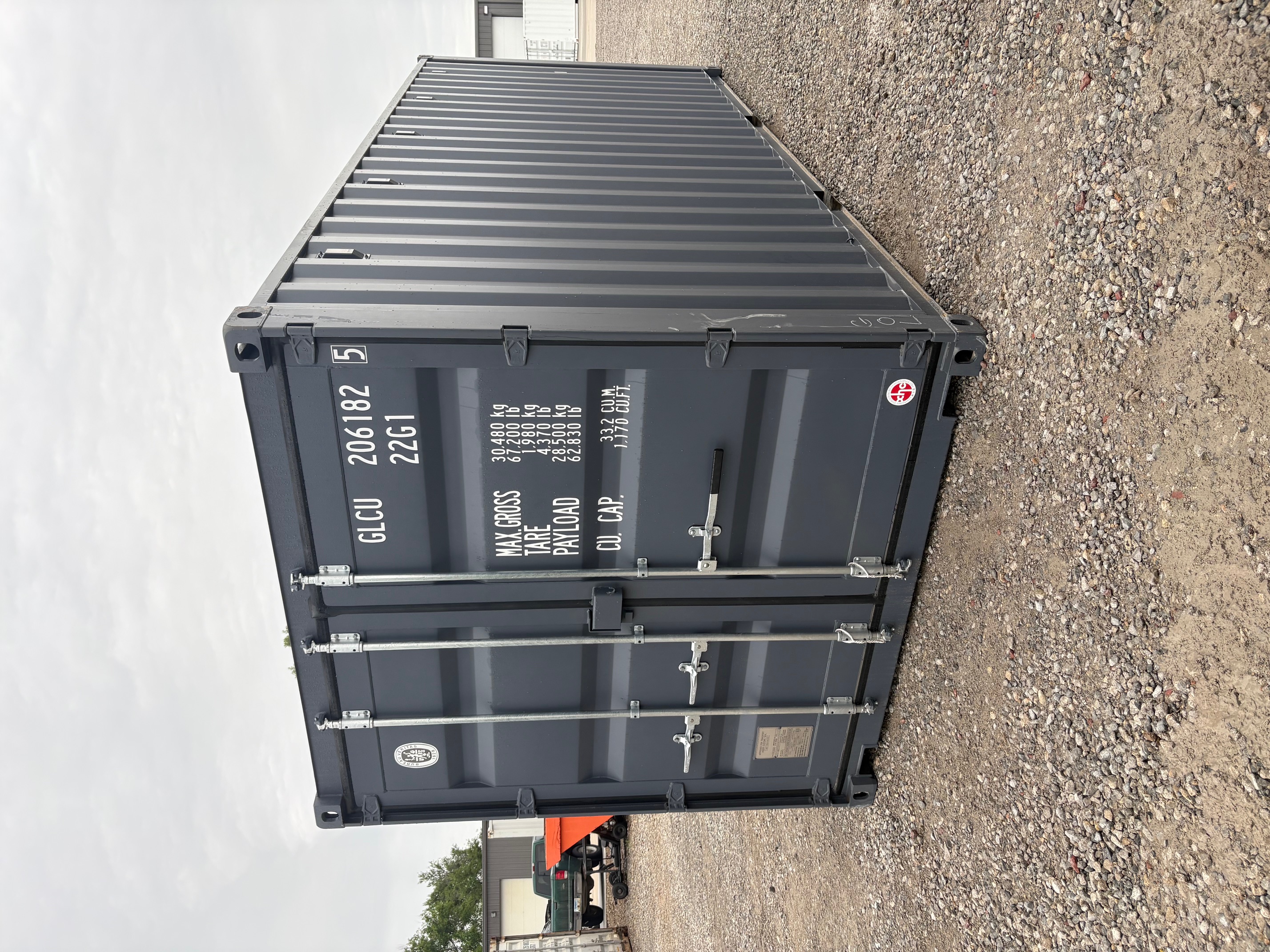 Front corner view of the product
