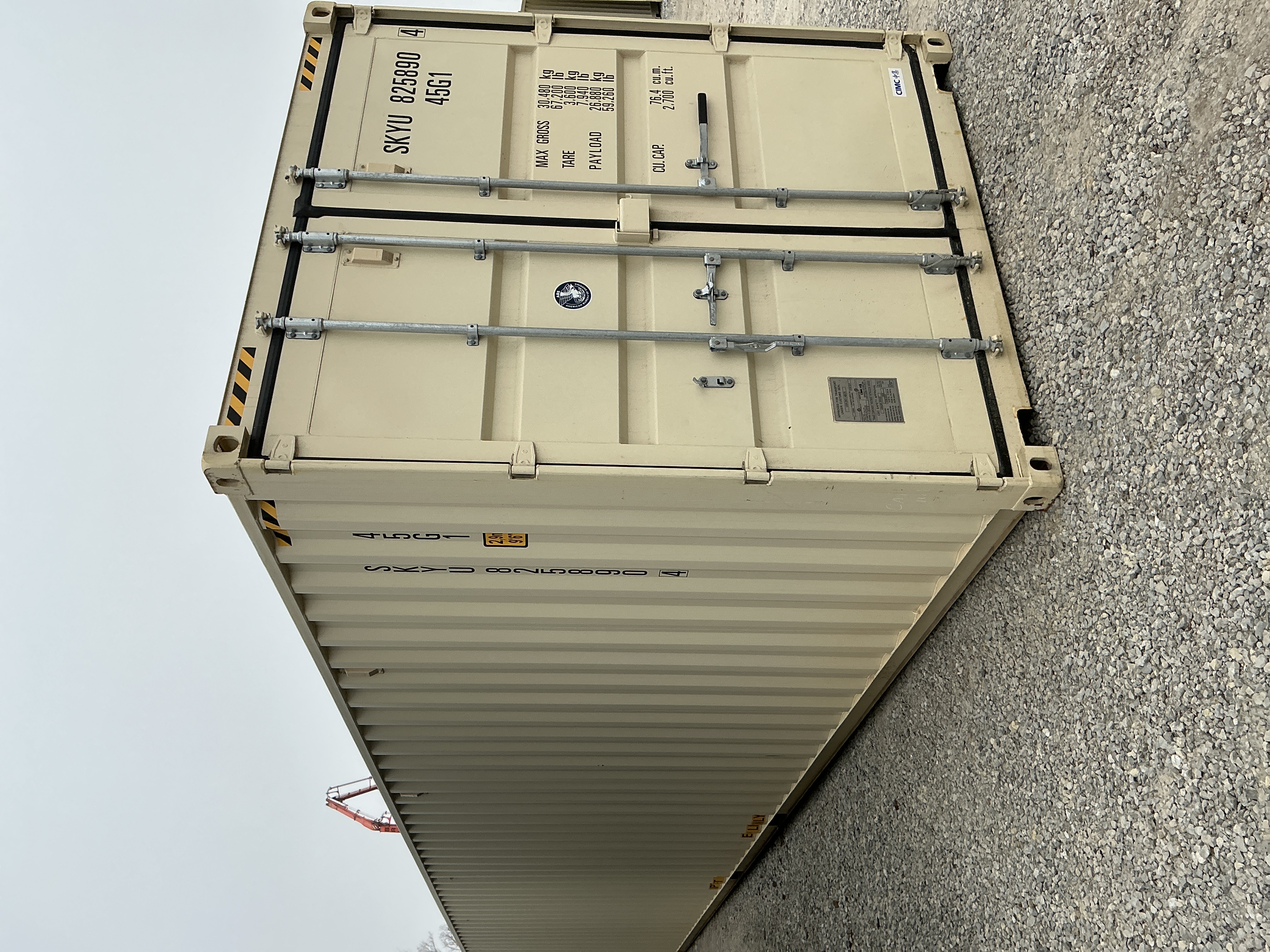 Front corner view of the product