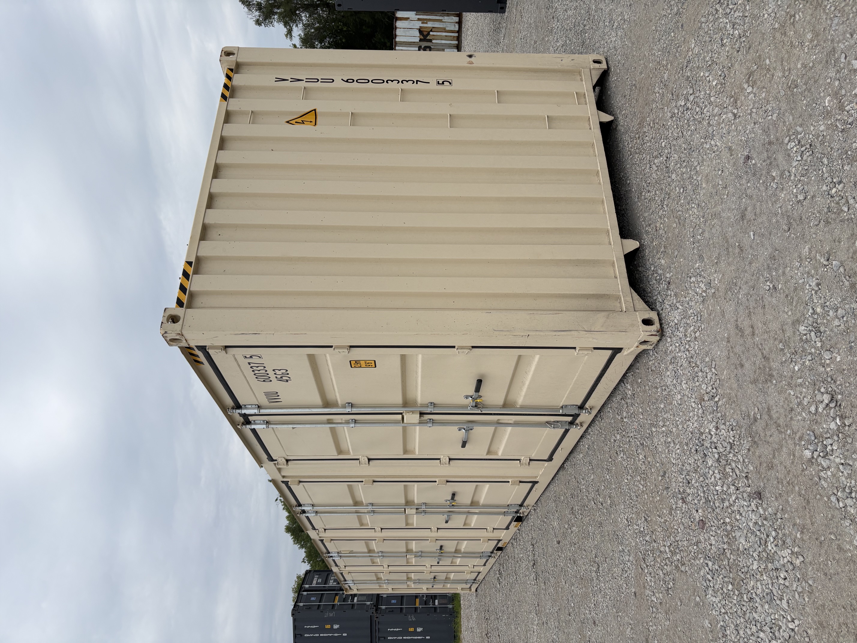 Rear corner view of the product