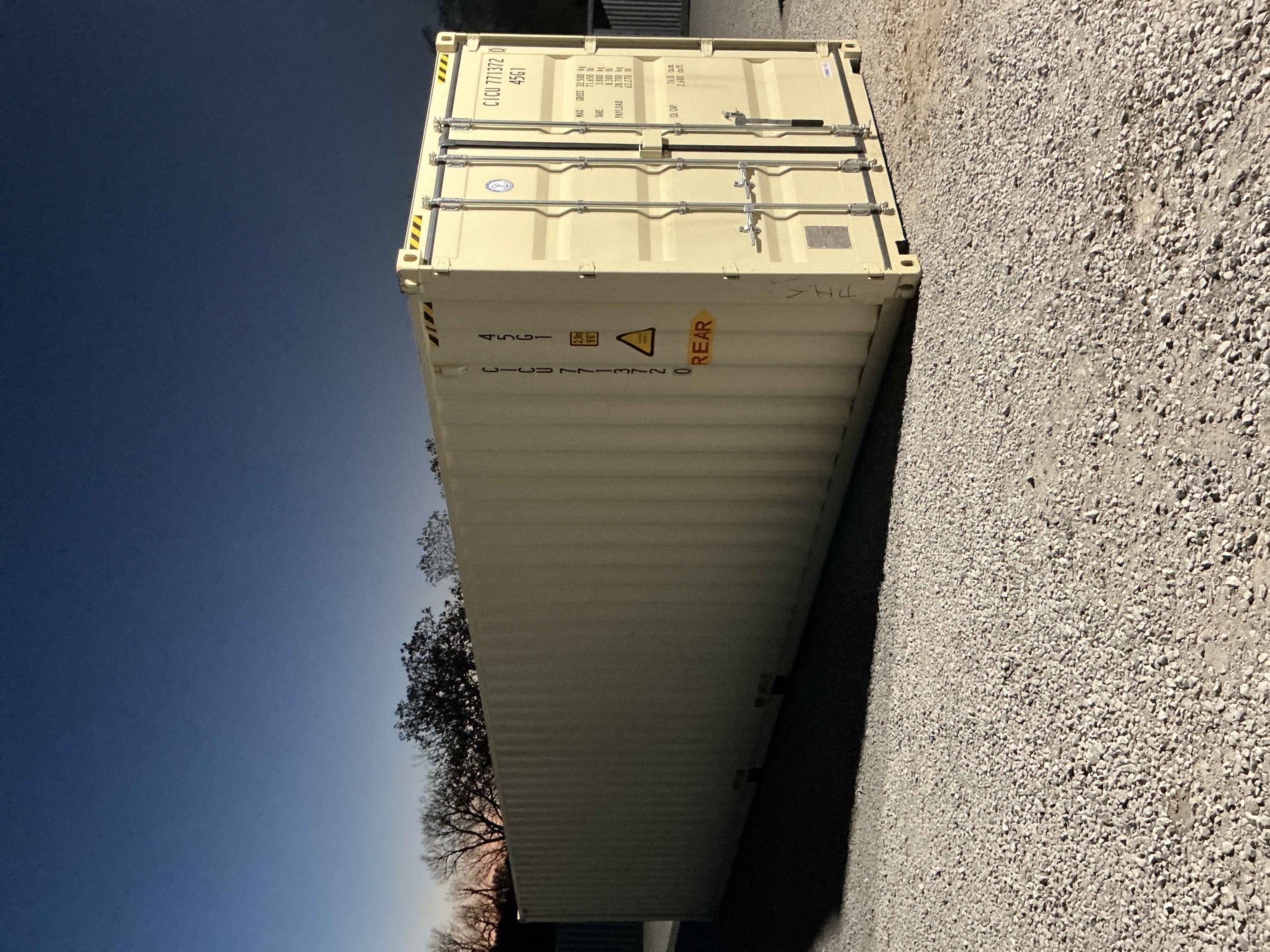 Front corner view of the product