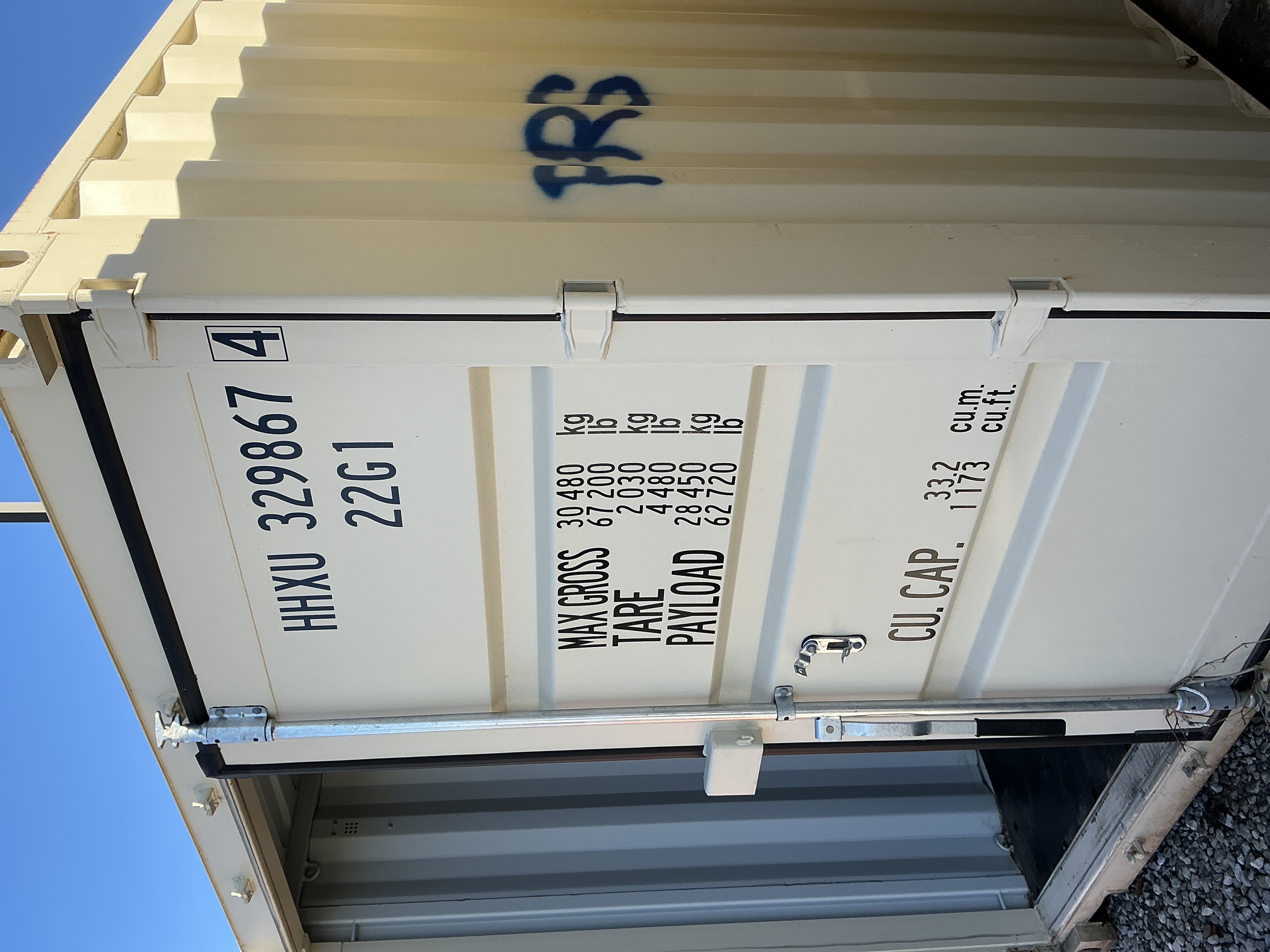 Front corner view of the product