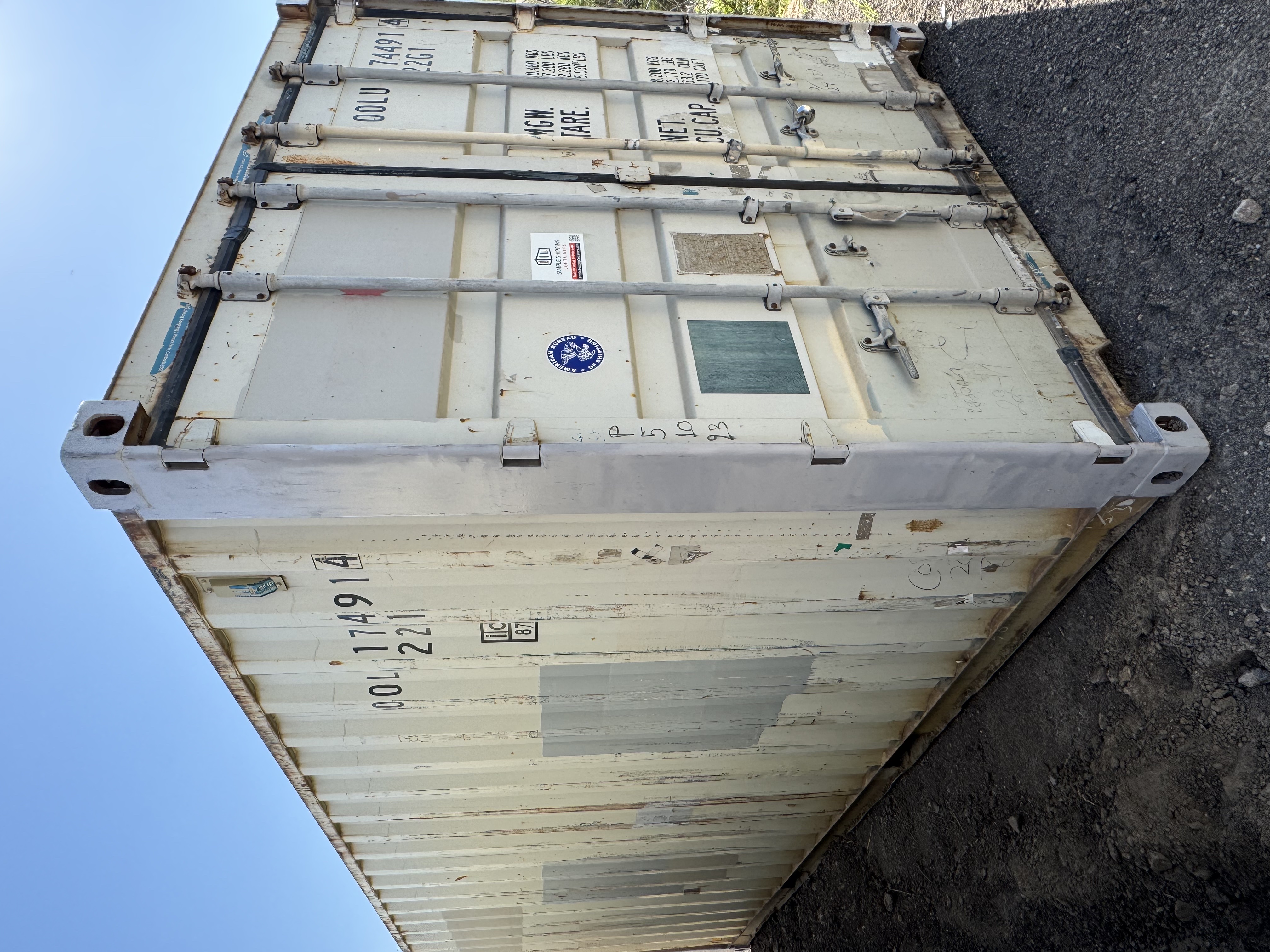 Front corner view of the product