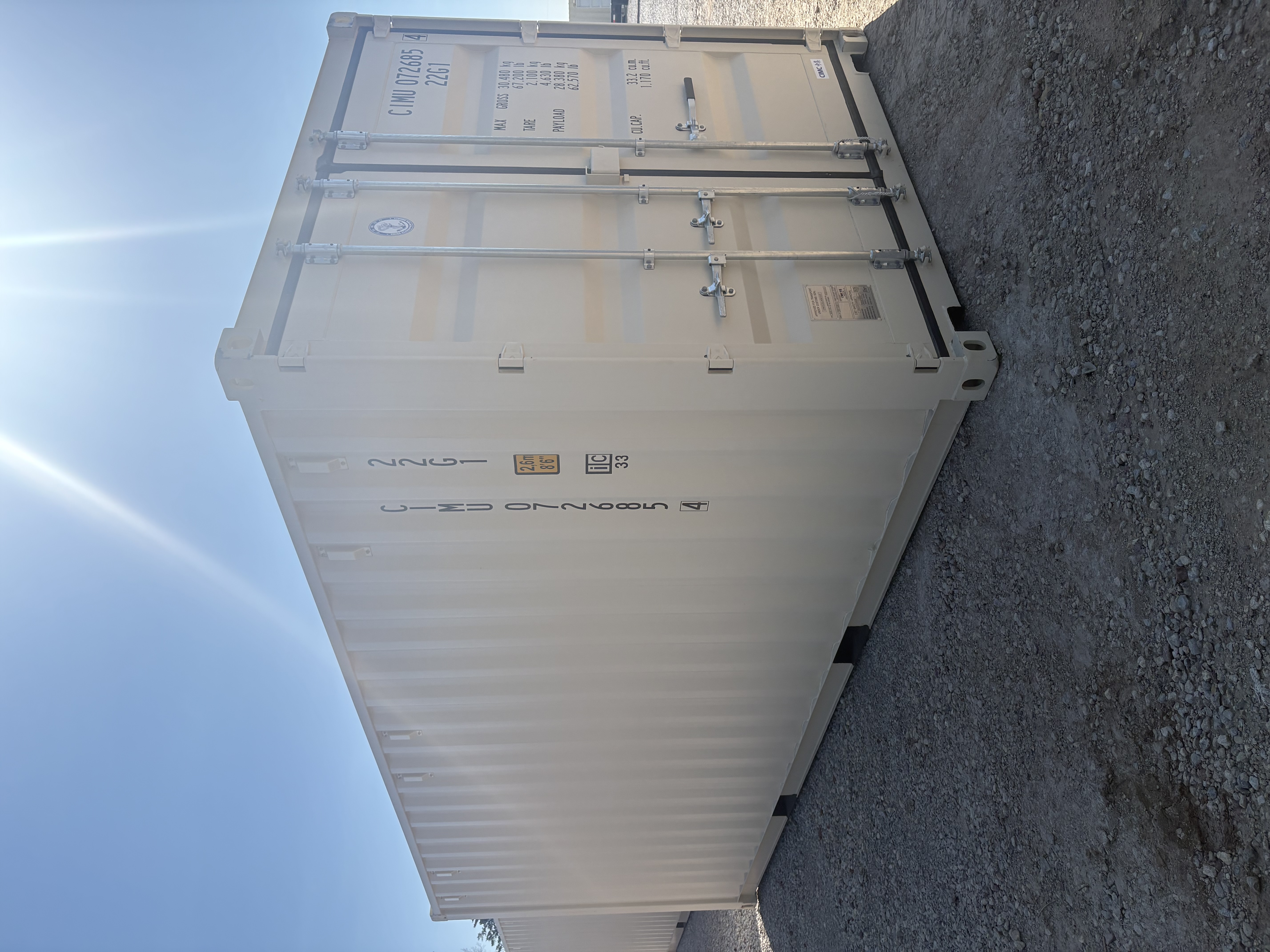 Front corner view of the product