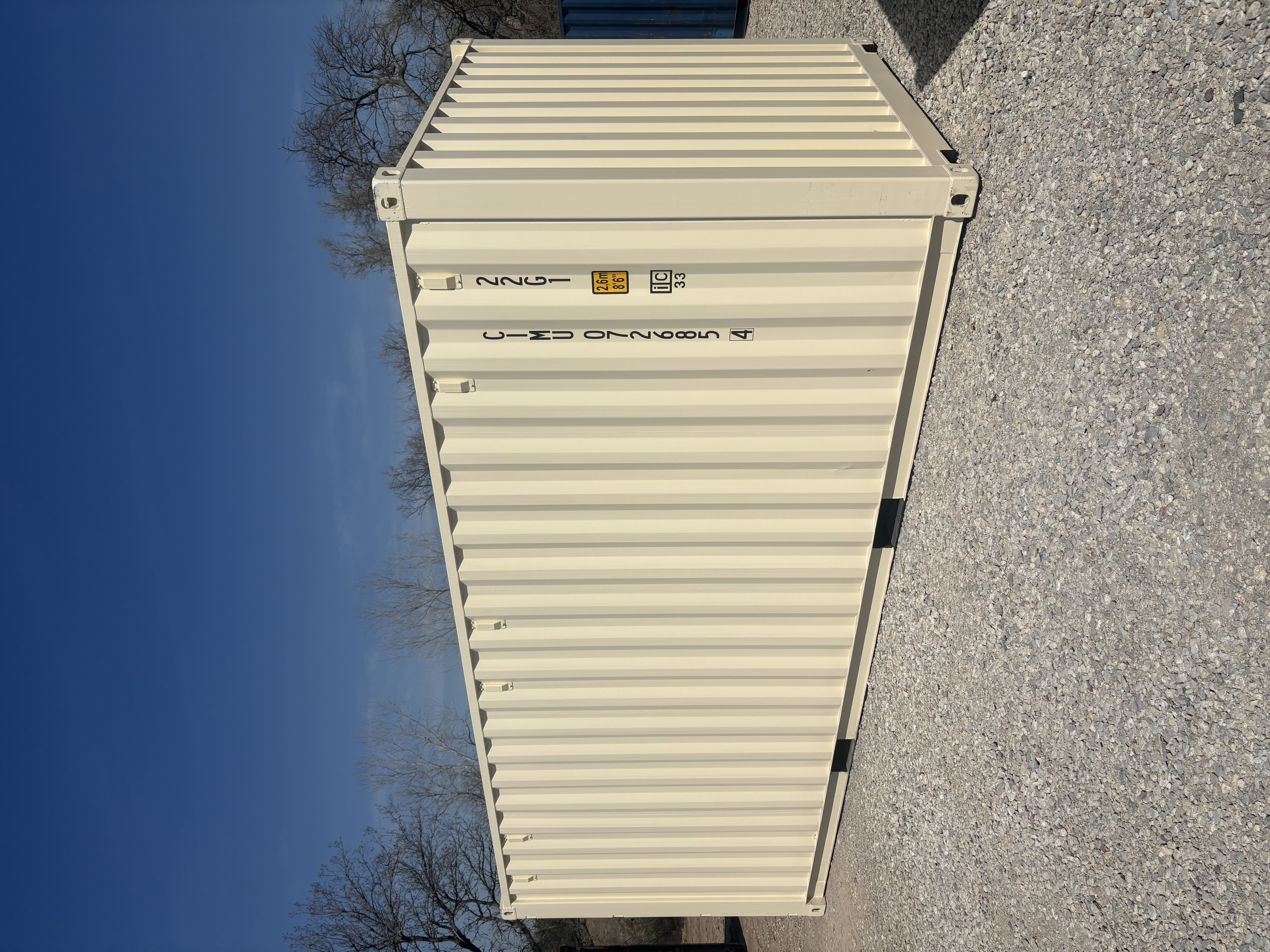 Rear corner view of the product