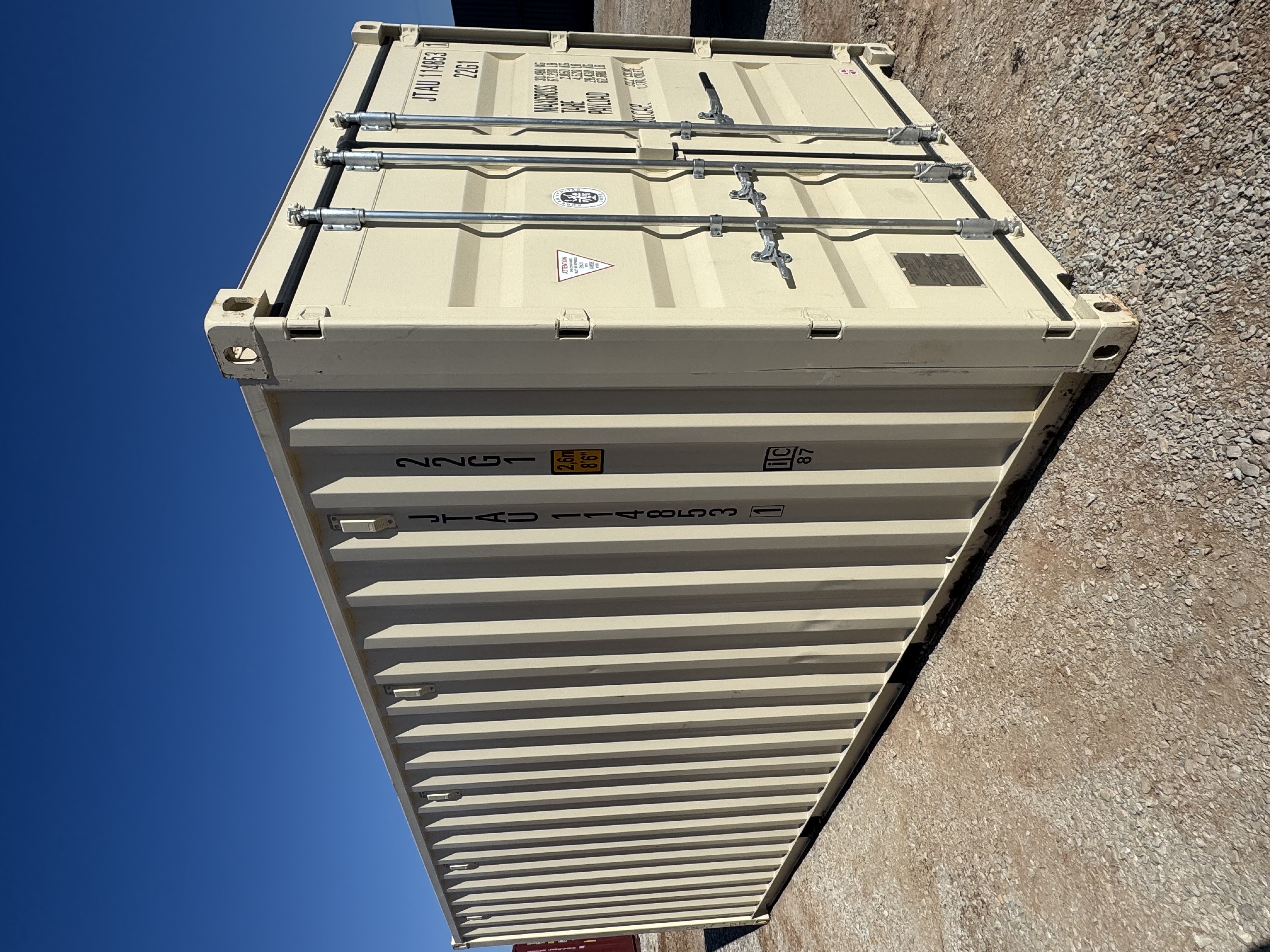 Rear corner view of the product