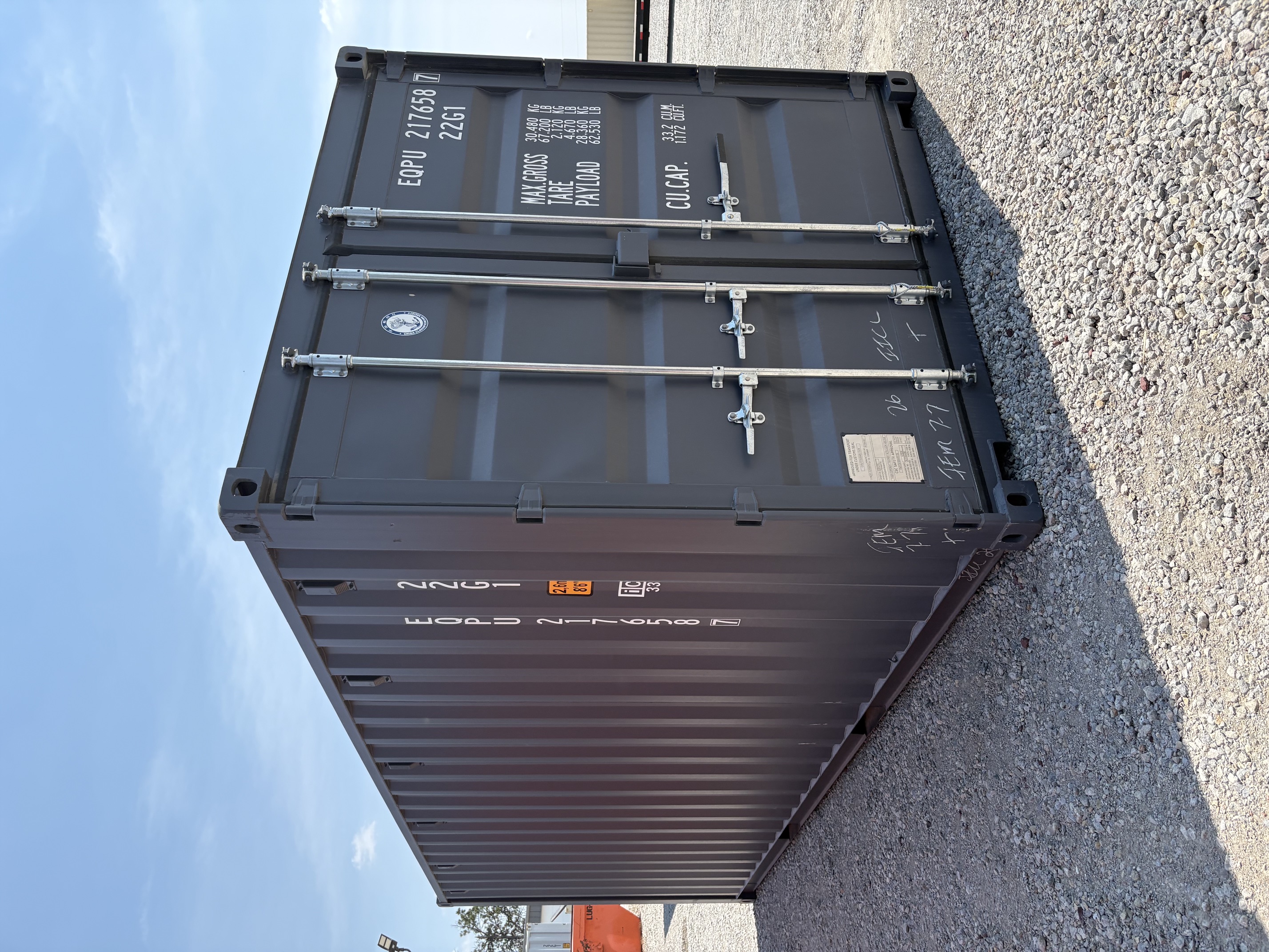 Front corner view of the product