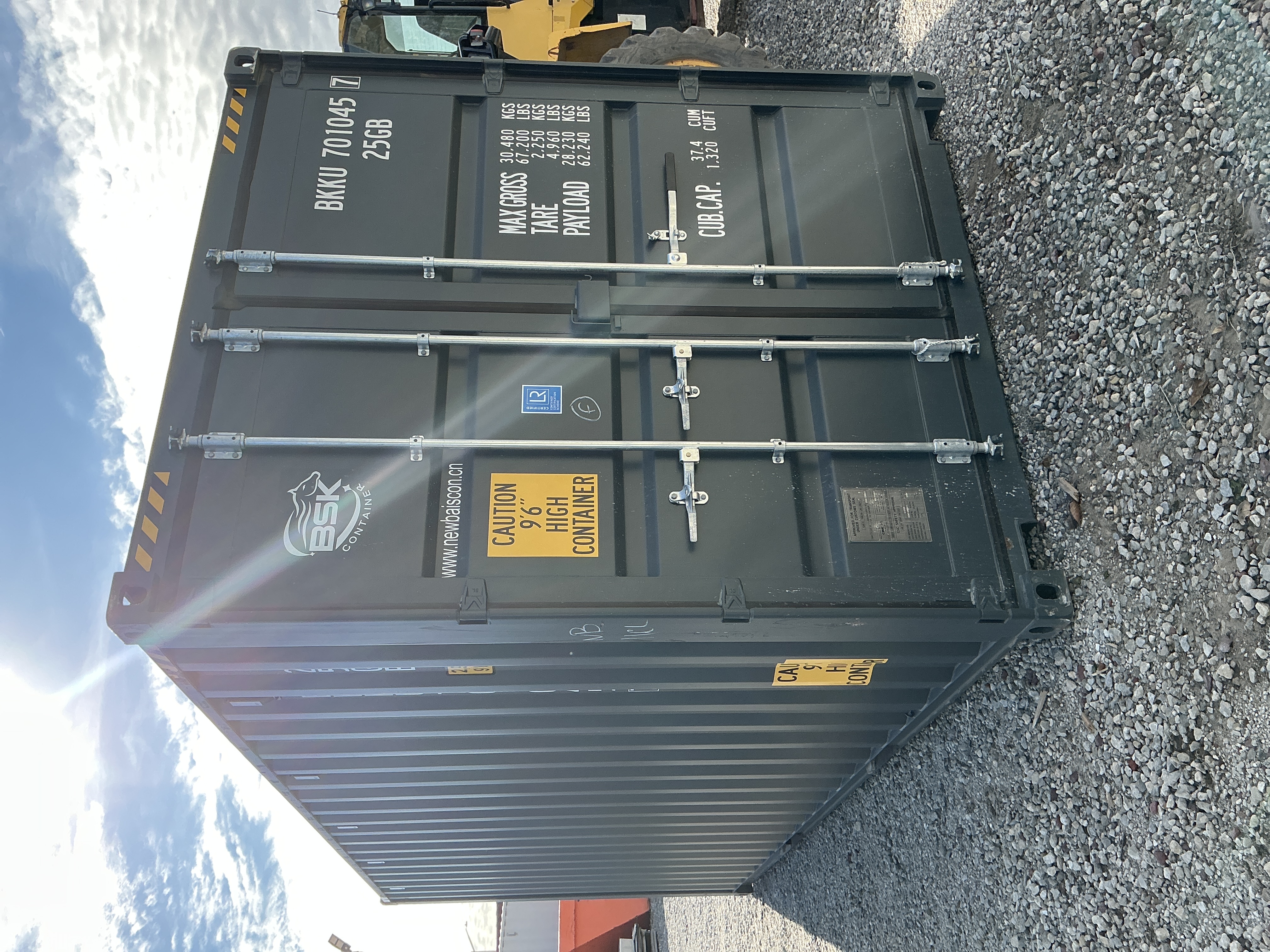 Front corner view of the product