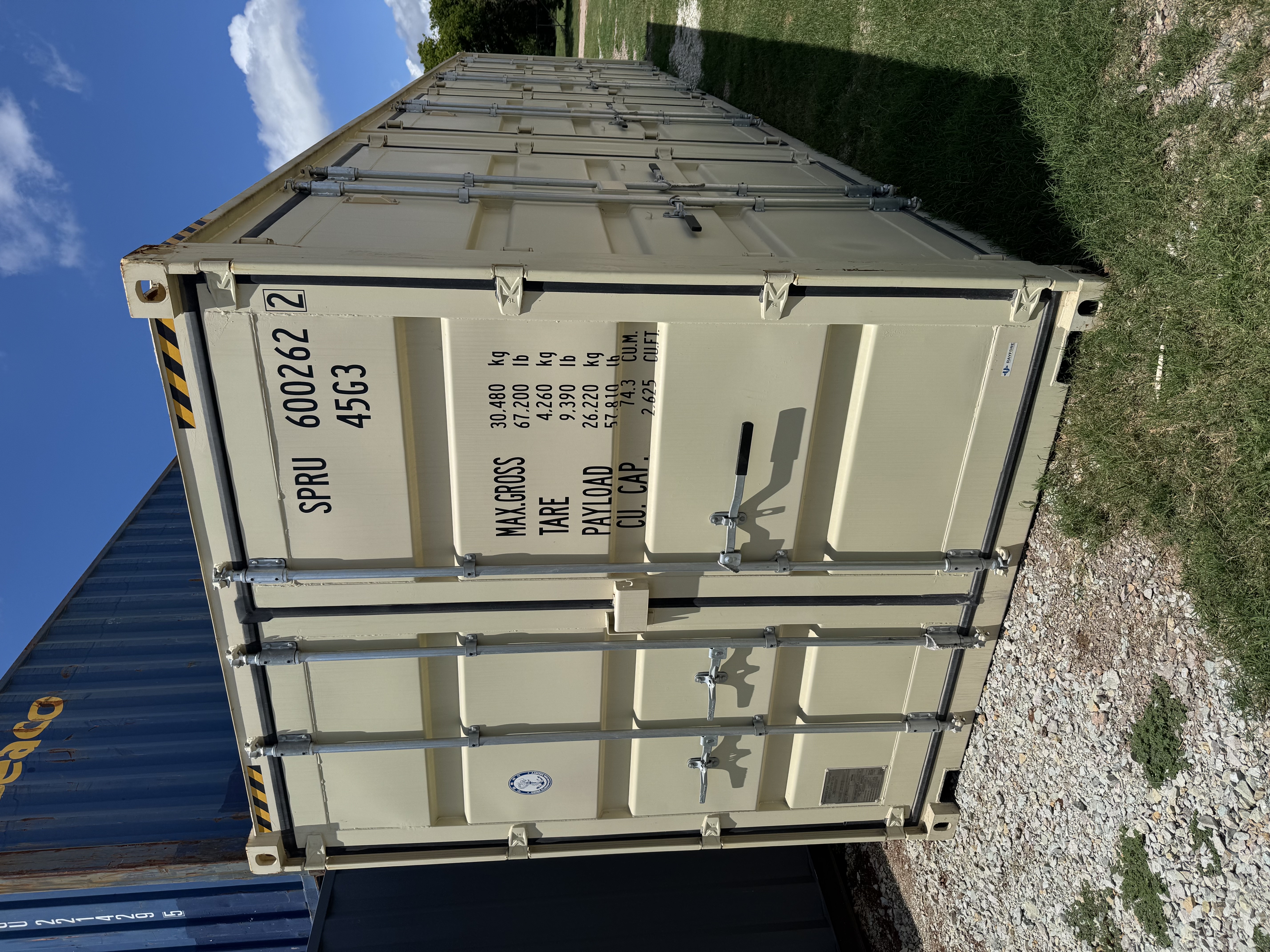 Front corner view of the product