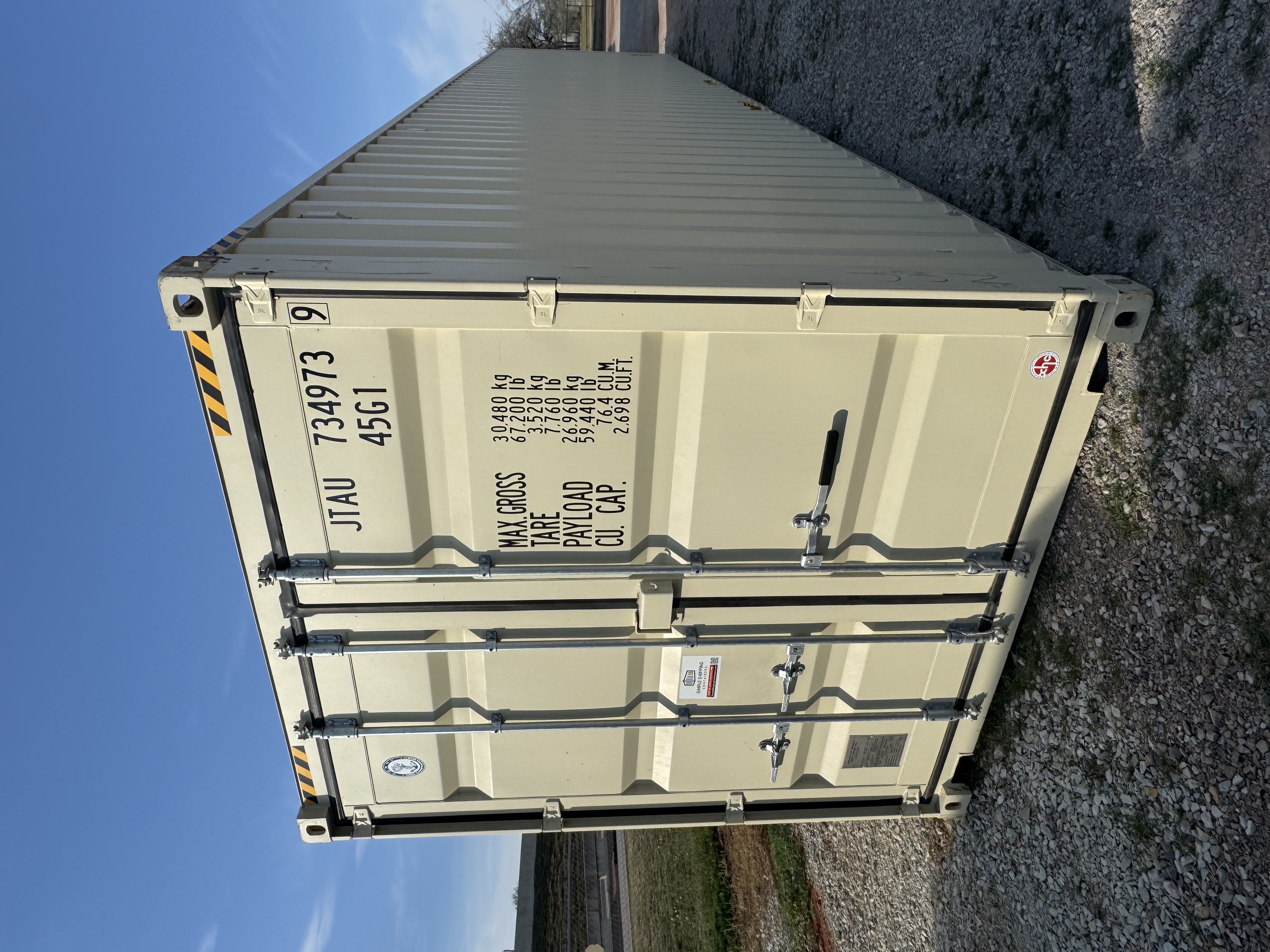 Front corner view of the product