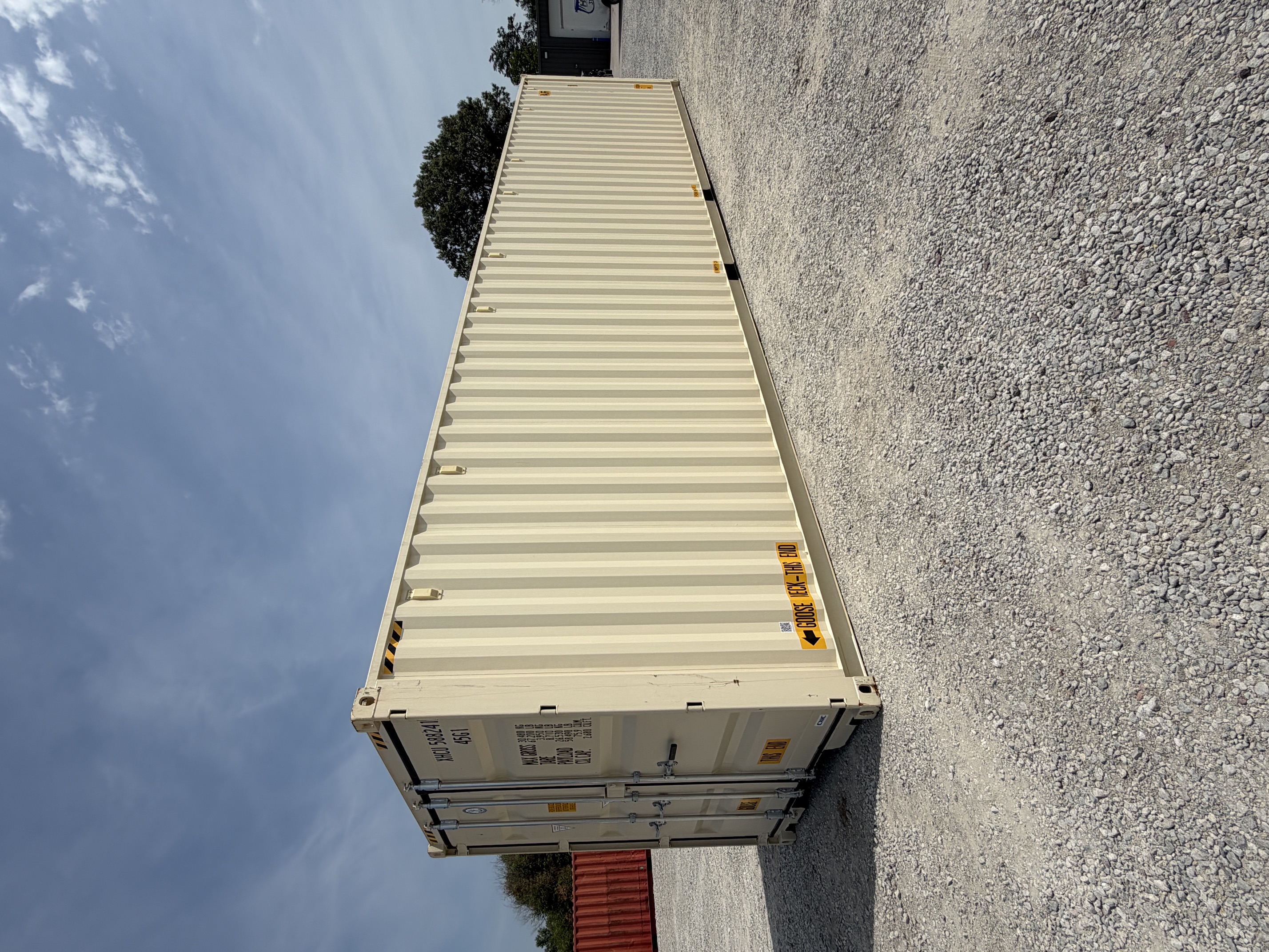 Rear corner view of the product